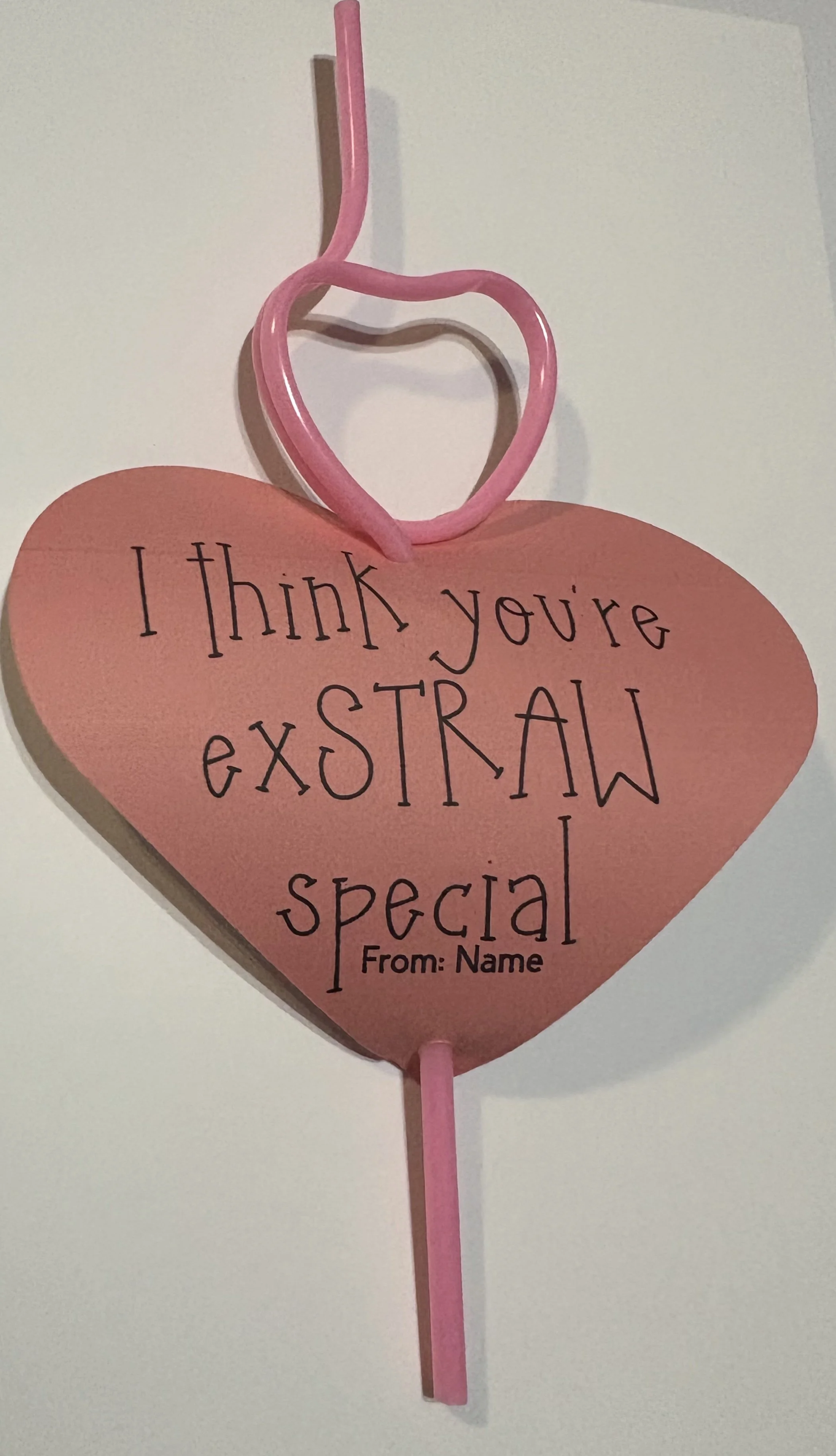 Straws Valentine's Day Favors