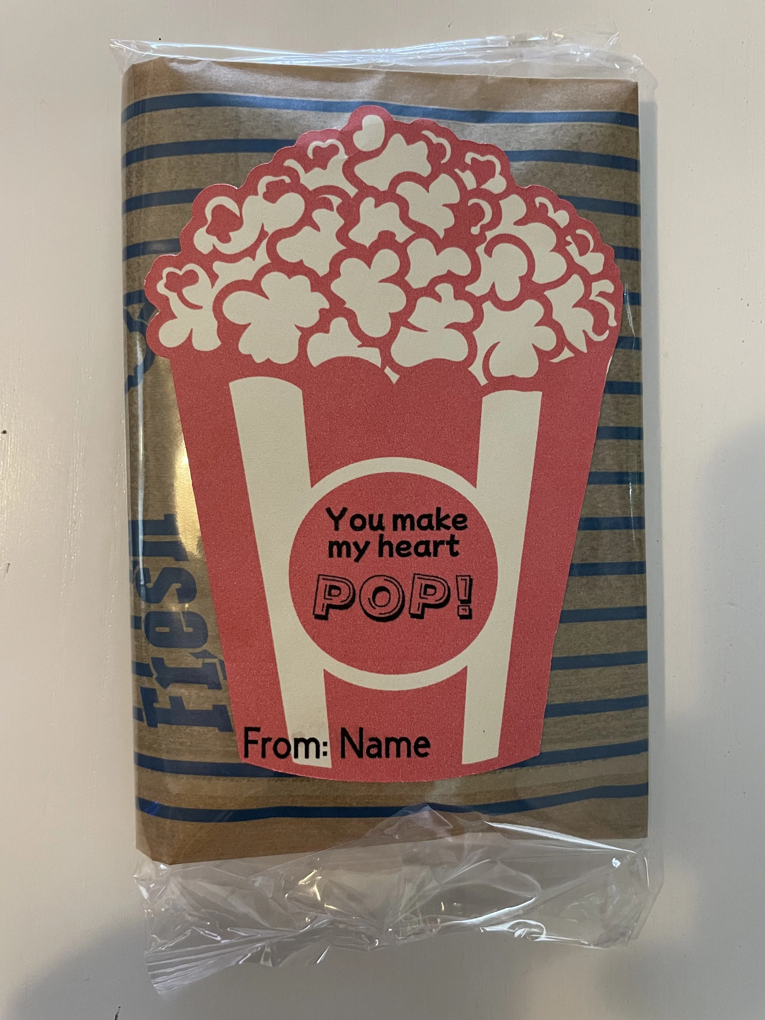 Popcorn STICKERS ONLY Valentine’s Day