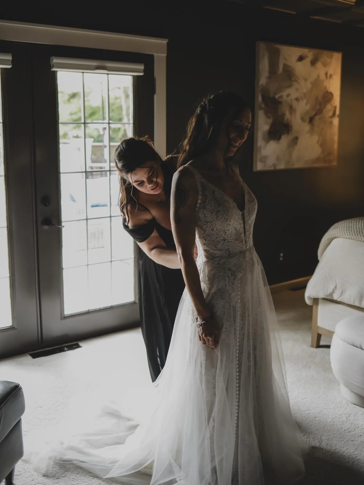 The most fun backyard wedding from September! 🖤✨ Filled with love &amp; found family that just fills your heart to bursting! These two (&amp; kiddos) are special and close to my heart, as friends and basically family to me and my husband. 
.
I have 