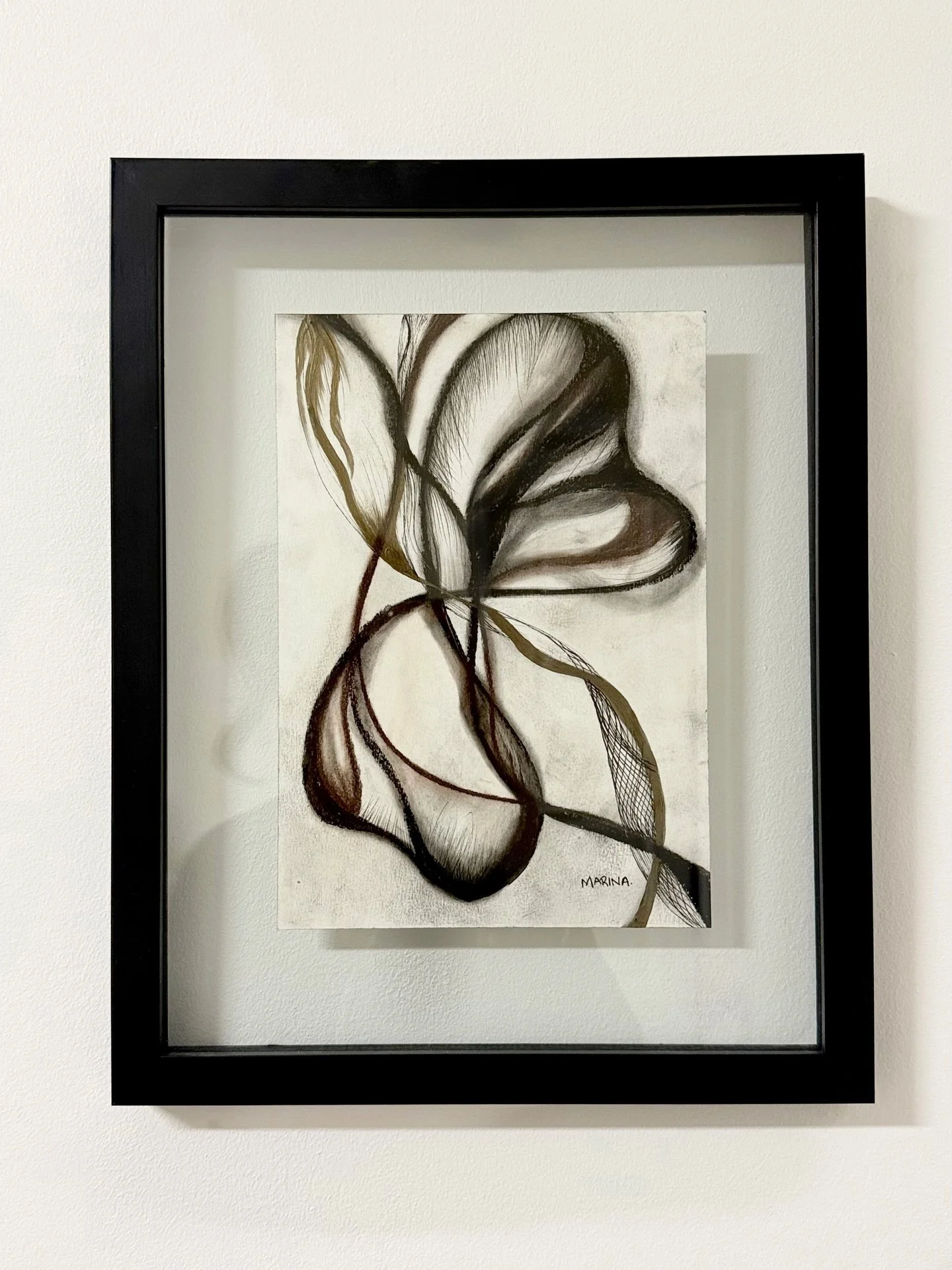 &lsquo;Every petal has its own story&rsquo; No.3 

DM for inquiry. 

P.S - I love how the shadow of my hair matches the charcoal drawing &mdash; Your art is so much of who you are in all ways! 🥰

#marinaadamart #charcoalpainting #smallartwork #charc