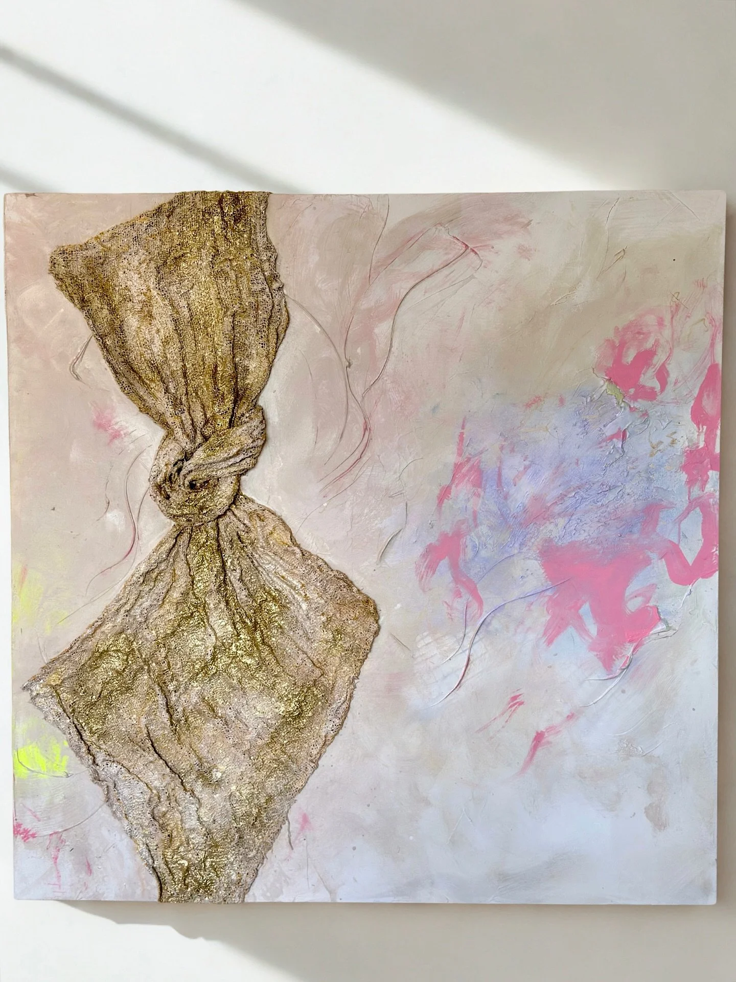 There&rsquo;s a presence in this piece you feel from across the room.

The knot. The gold. The way it holds itself together like it&rsquo;s been through something.
This is the kind of work that changes the energy of a space &mdash; you don&rsquo;t ju