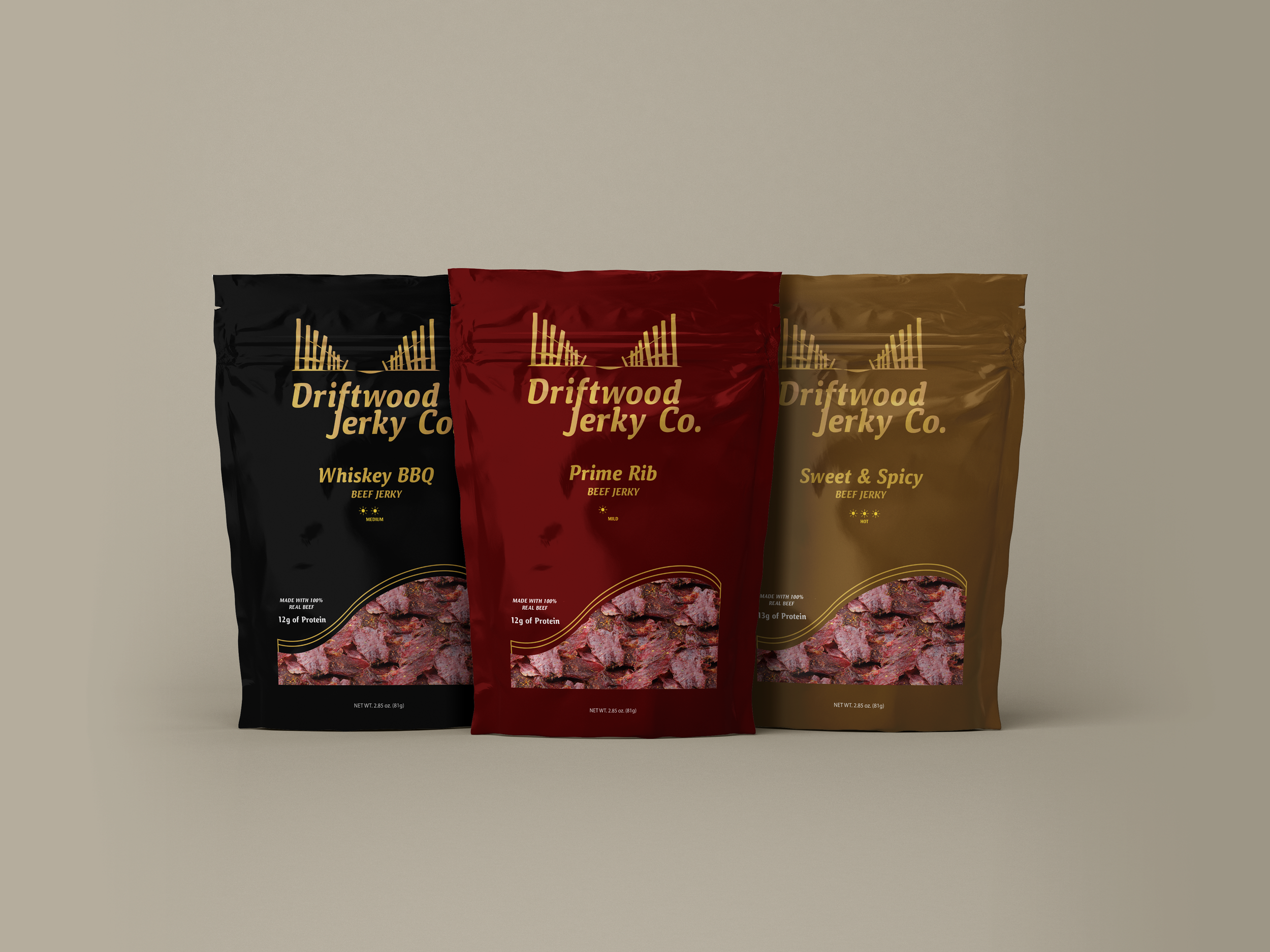 Driftwood Jerky Co. Packaging