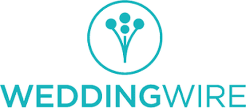 WeddingWire logo with a circular icon above the company name in teal color