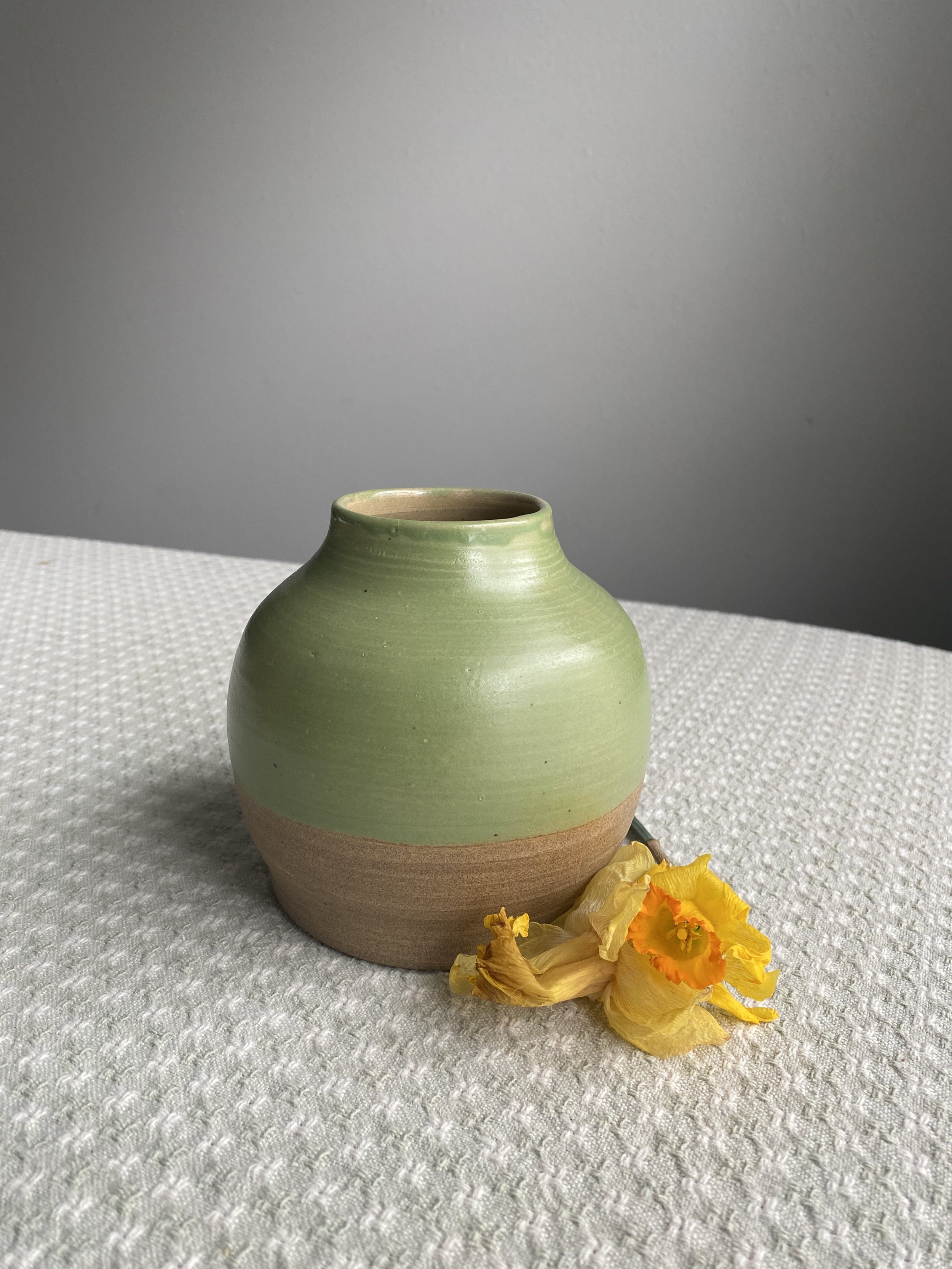 Green vase