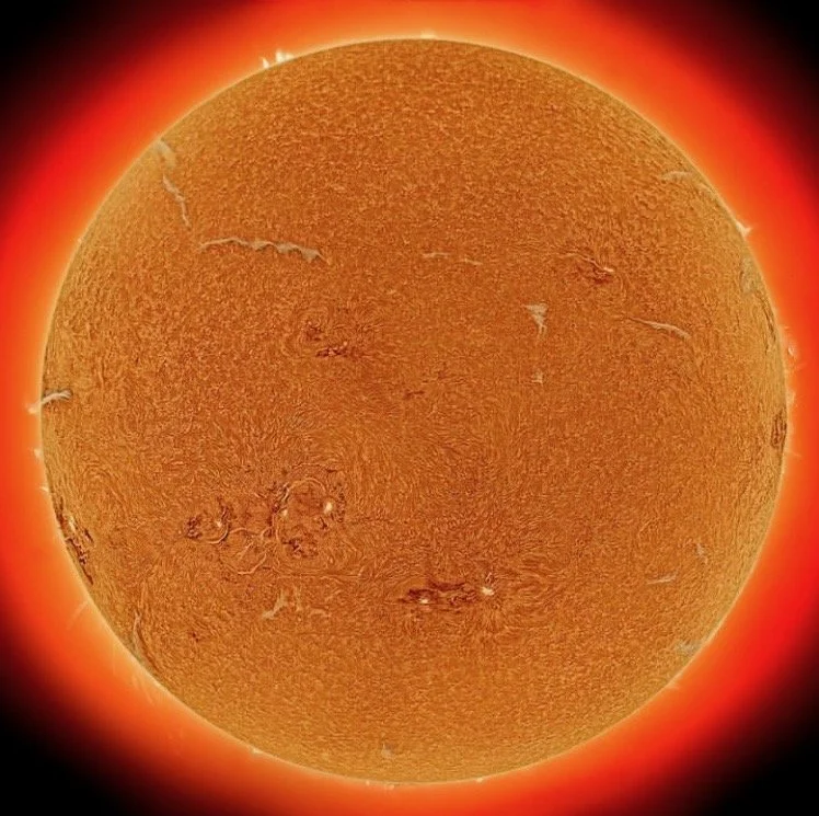 sol en el espacio