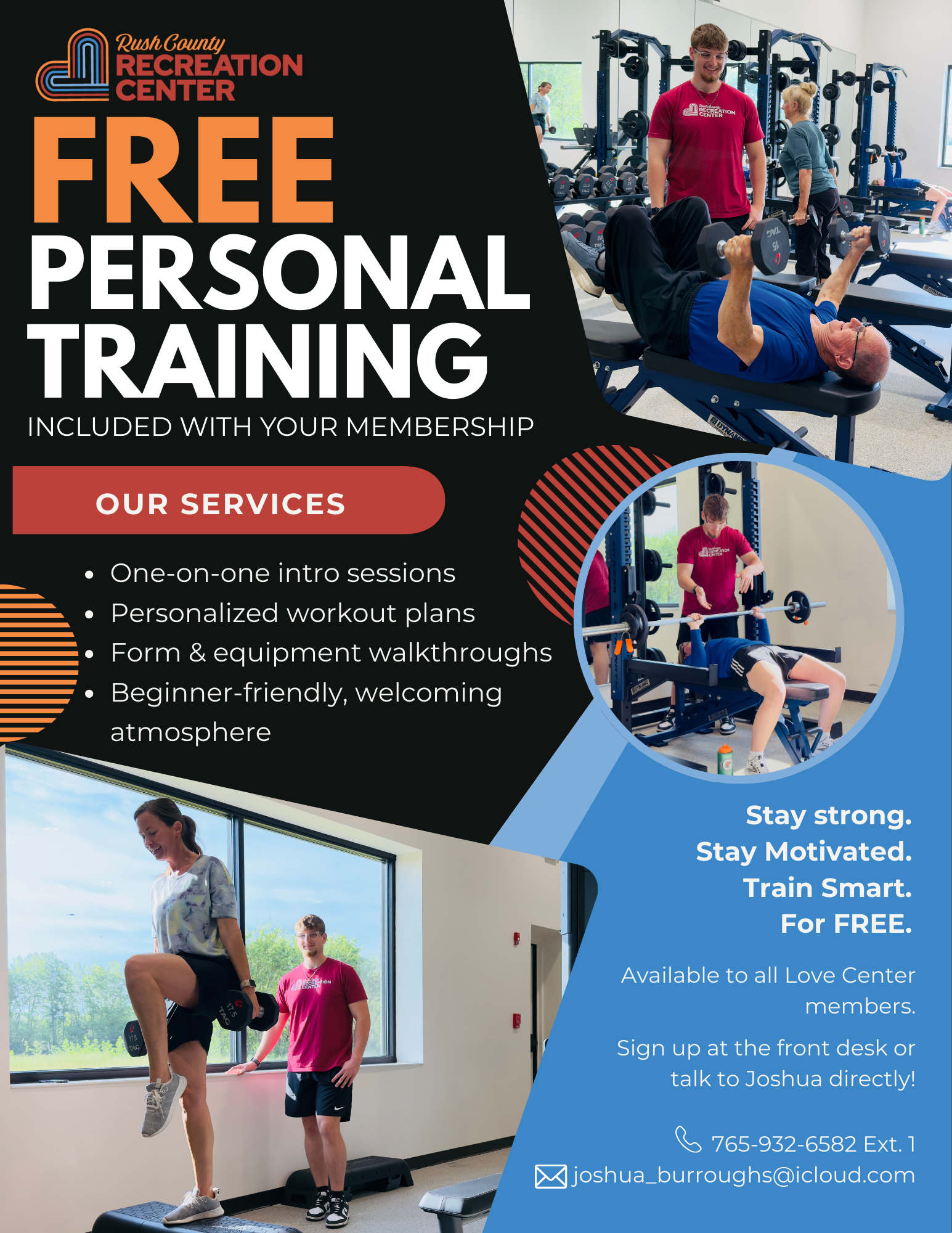 Rush County Recreation Center to offer Free Personal Training