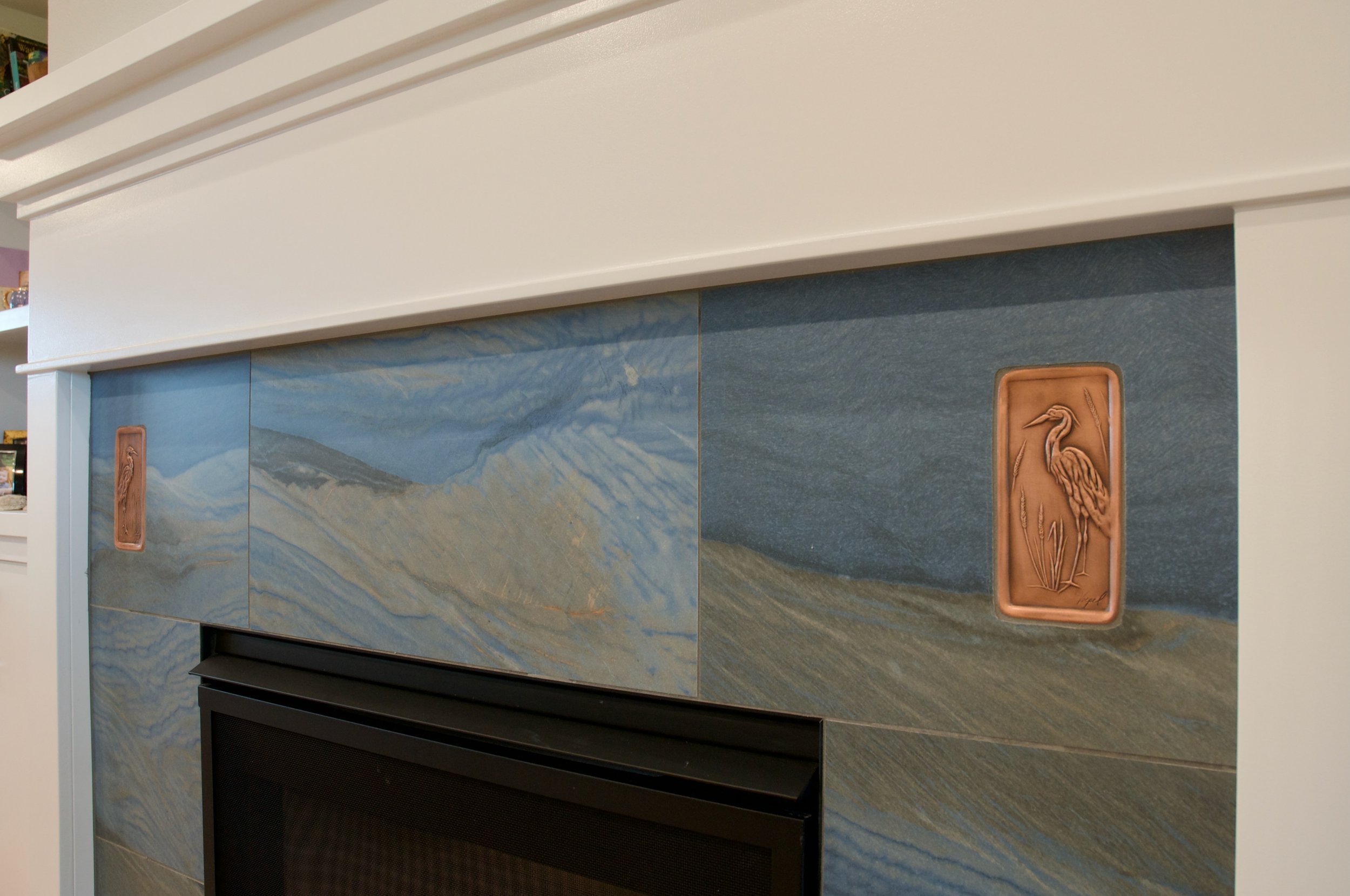 Tile Fireplace