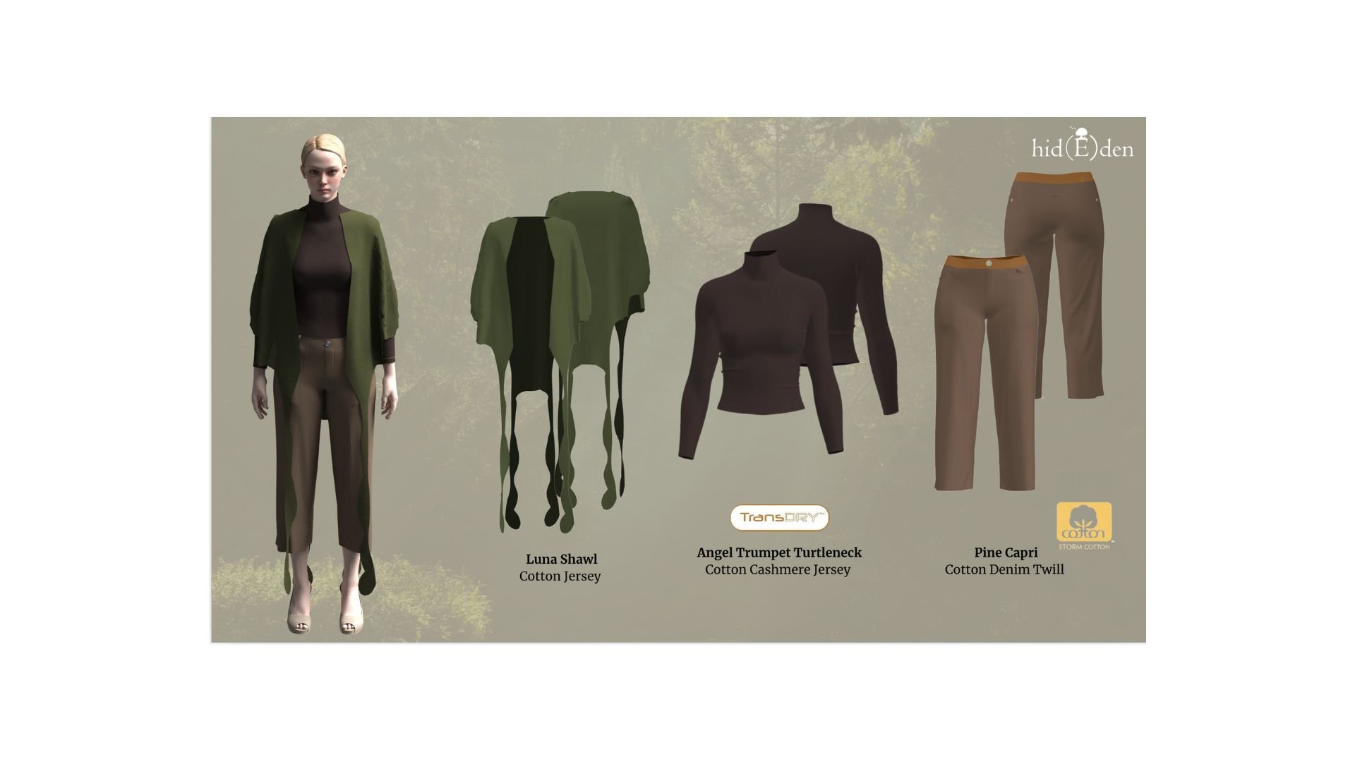One of our looks in CLO 3D