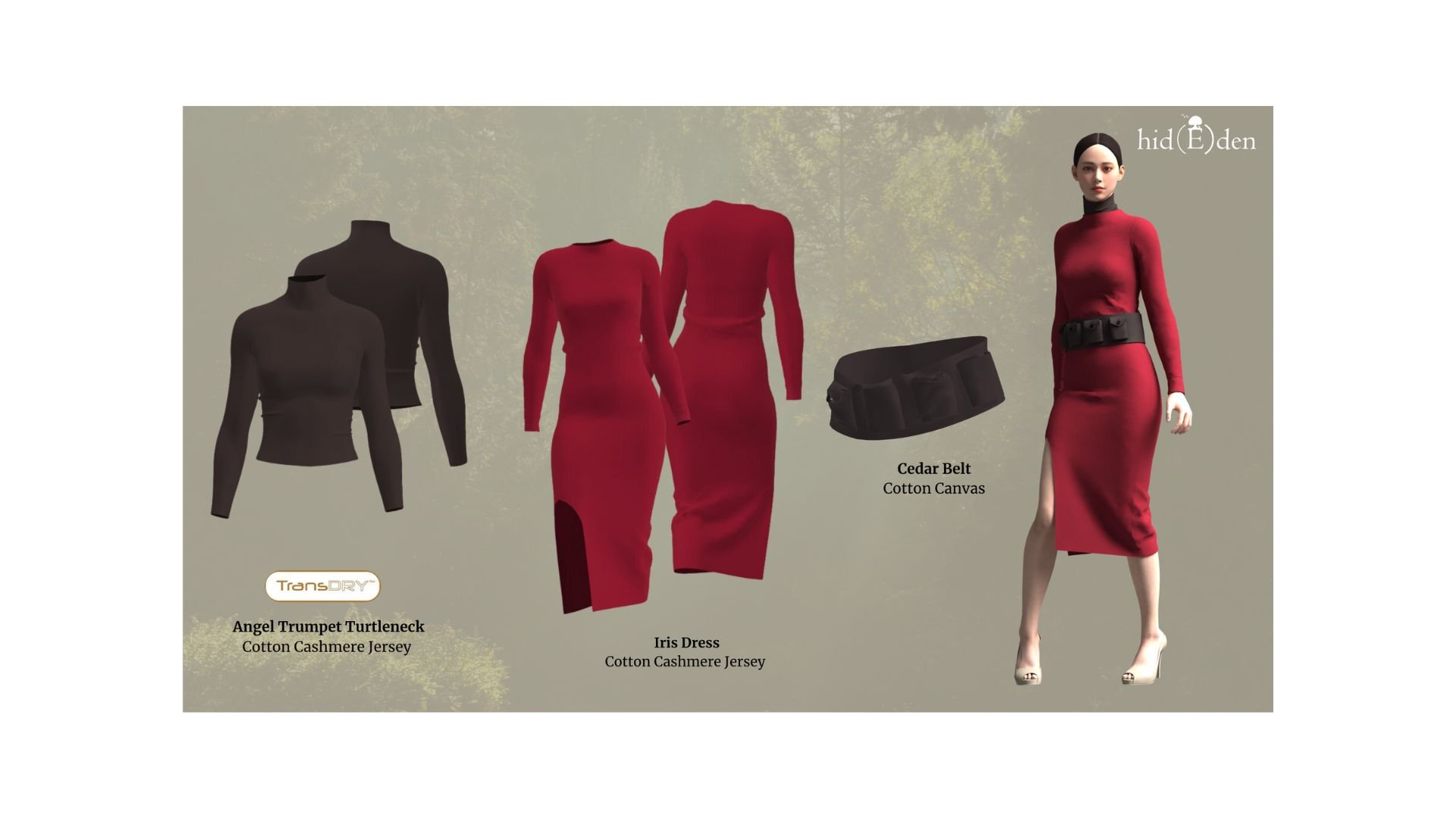 One of our looks in CLO 3D
