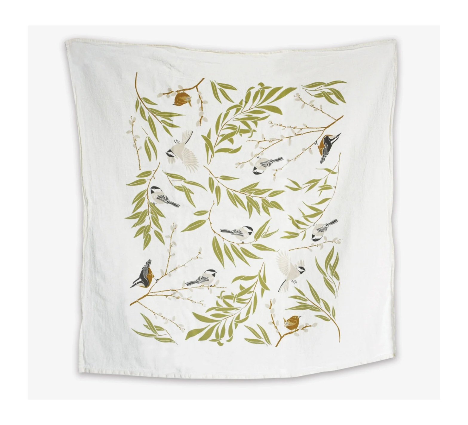 bird flour sack tea towel
