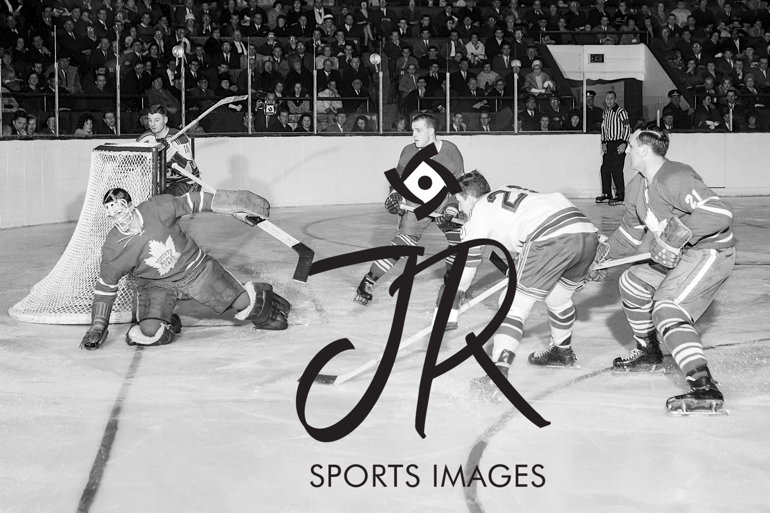 DON SIMMONS VS NEW YORK RANGERS AT MAPLE LEAF GARDENS
