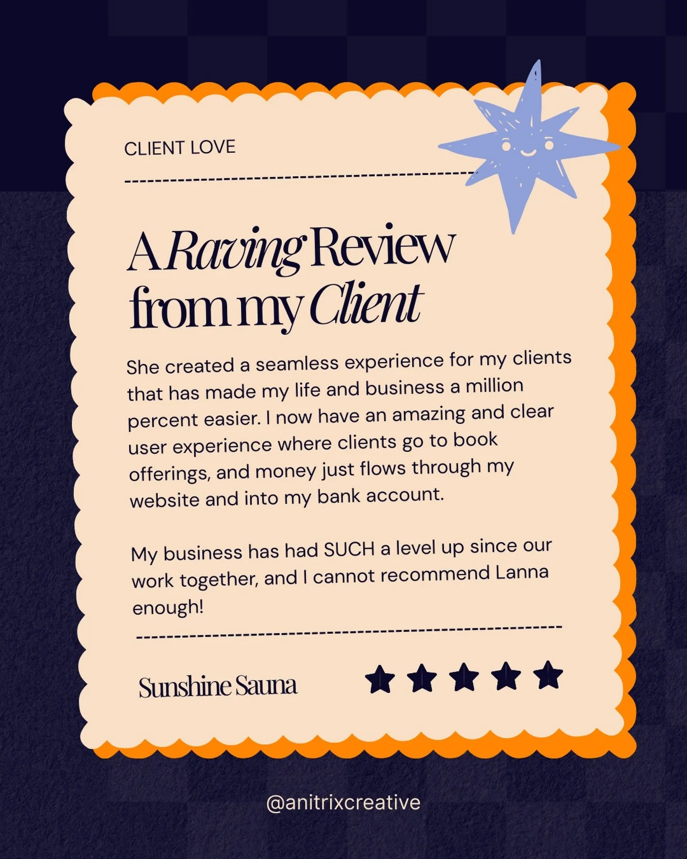 What I love most about this project is that we&rsquo;re not touching her design at all, BUT we are refining what&rsquo;s already there! 💻

Before: No payment processing or CTAs
Now: Accepting payments and guiding visitors
Next: Enhance searchability