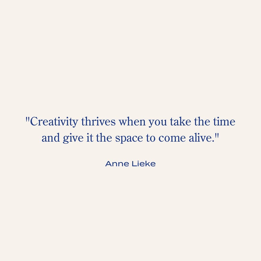 &ldquo;Creativity thrives when you take the time and give it the space to come alive&rdquo;💖#immaginare