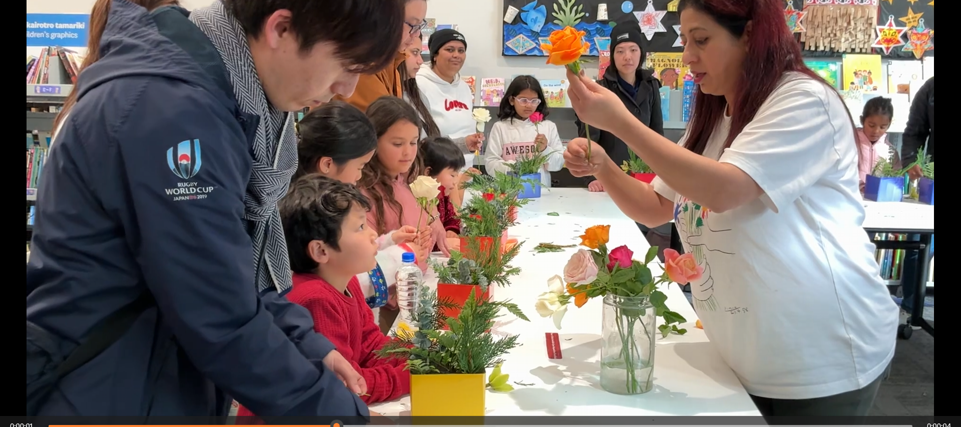 WORKSHOP CHILDREN AT FLAT BUSH LIBRARY