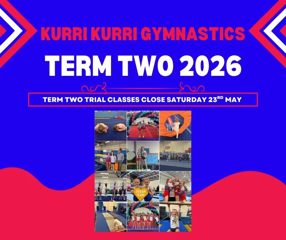 🤸 Kurri Kurri Gymnastics &ndash; Term 2 Enrolments NOW OPEN!

Ready to flip, jump and have some fun? 🎉
Come and join the action with FREE trial classes available until Week 5!

✨ What we do
From tiny tumblers to rising stars, we offer classes for a