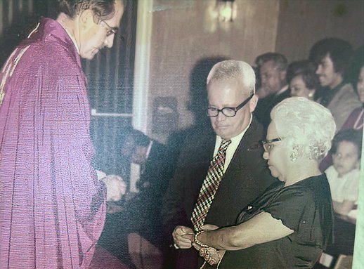 Exchanging Vows - 50th Wedding Anniversay