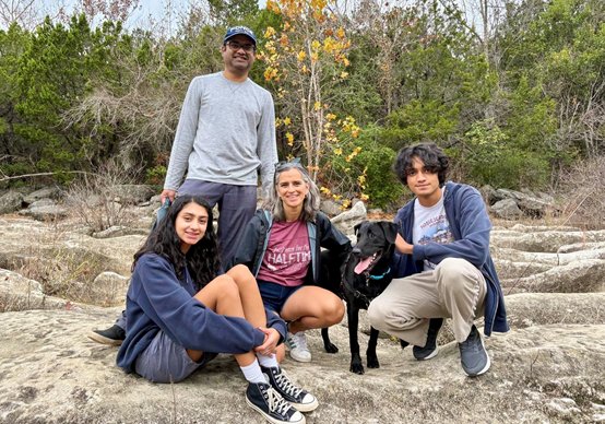 Mehar, Maya, Raquel and Rafael