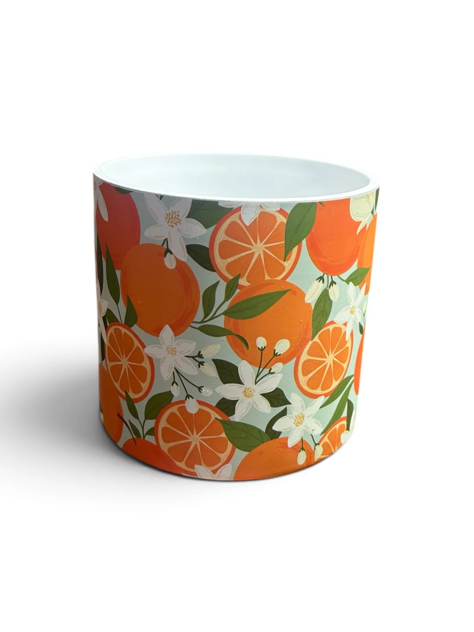 Orange Pattern Plant Pot - 5" fit