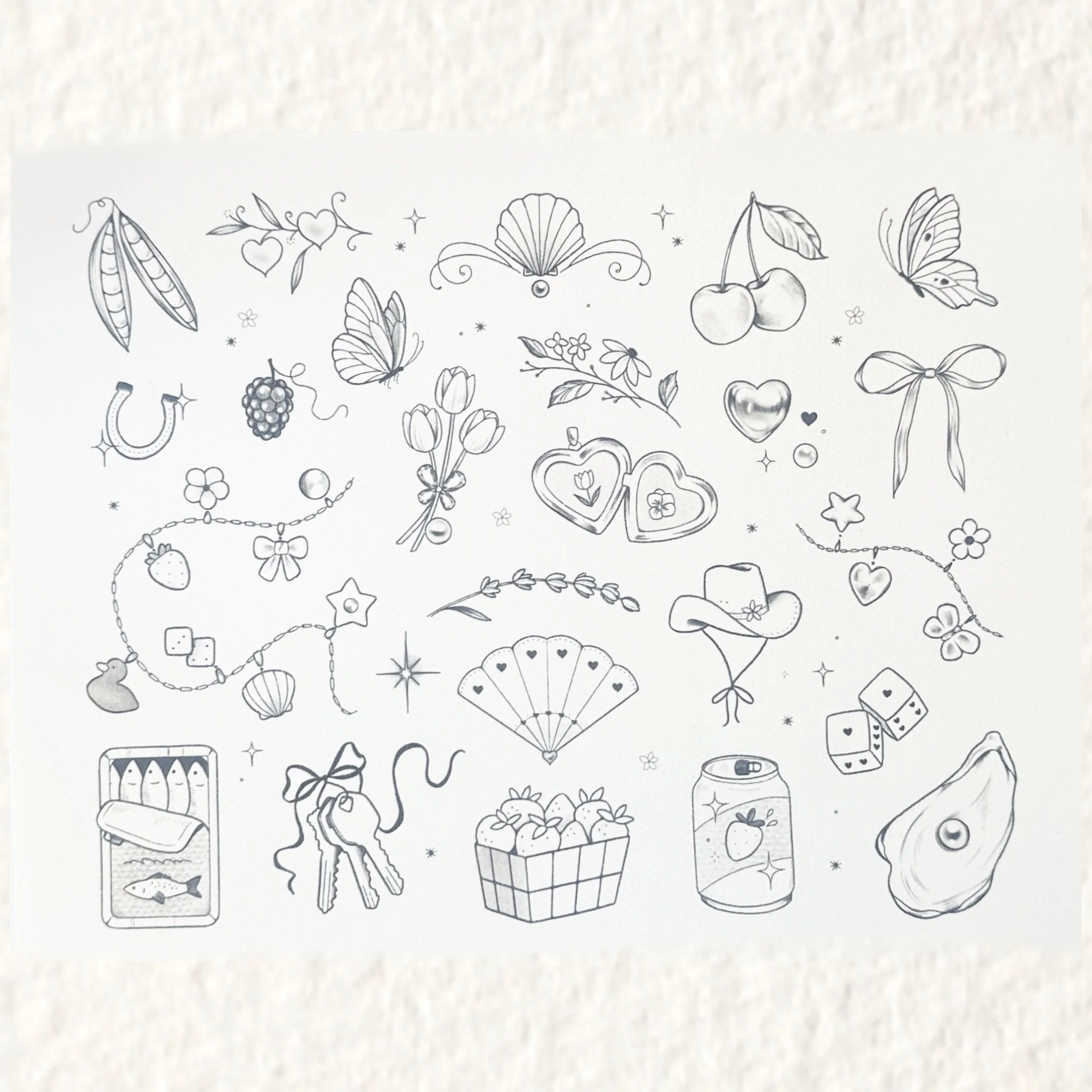 predrawn flash print