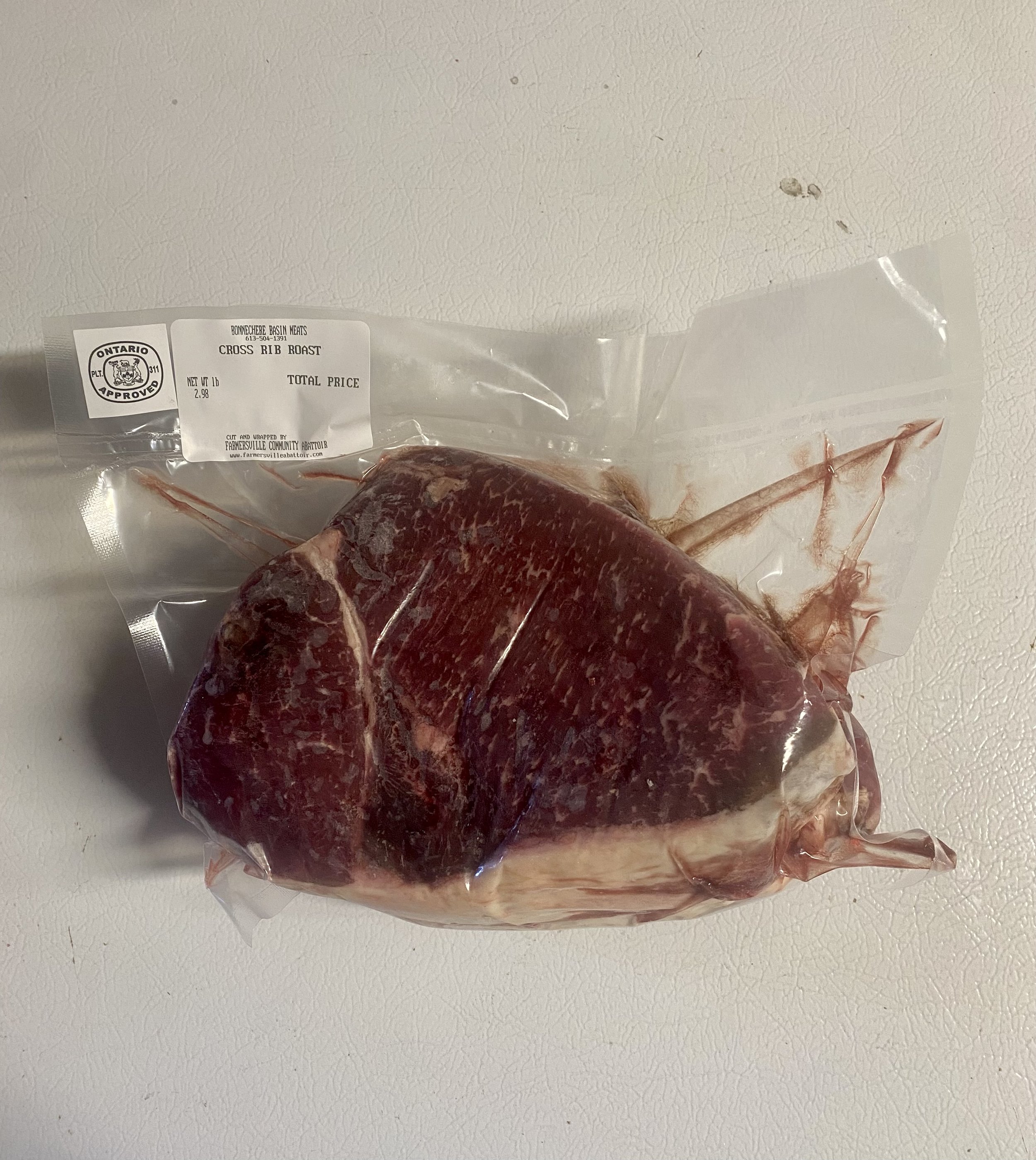 Cross rib roast