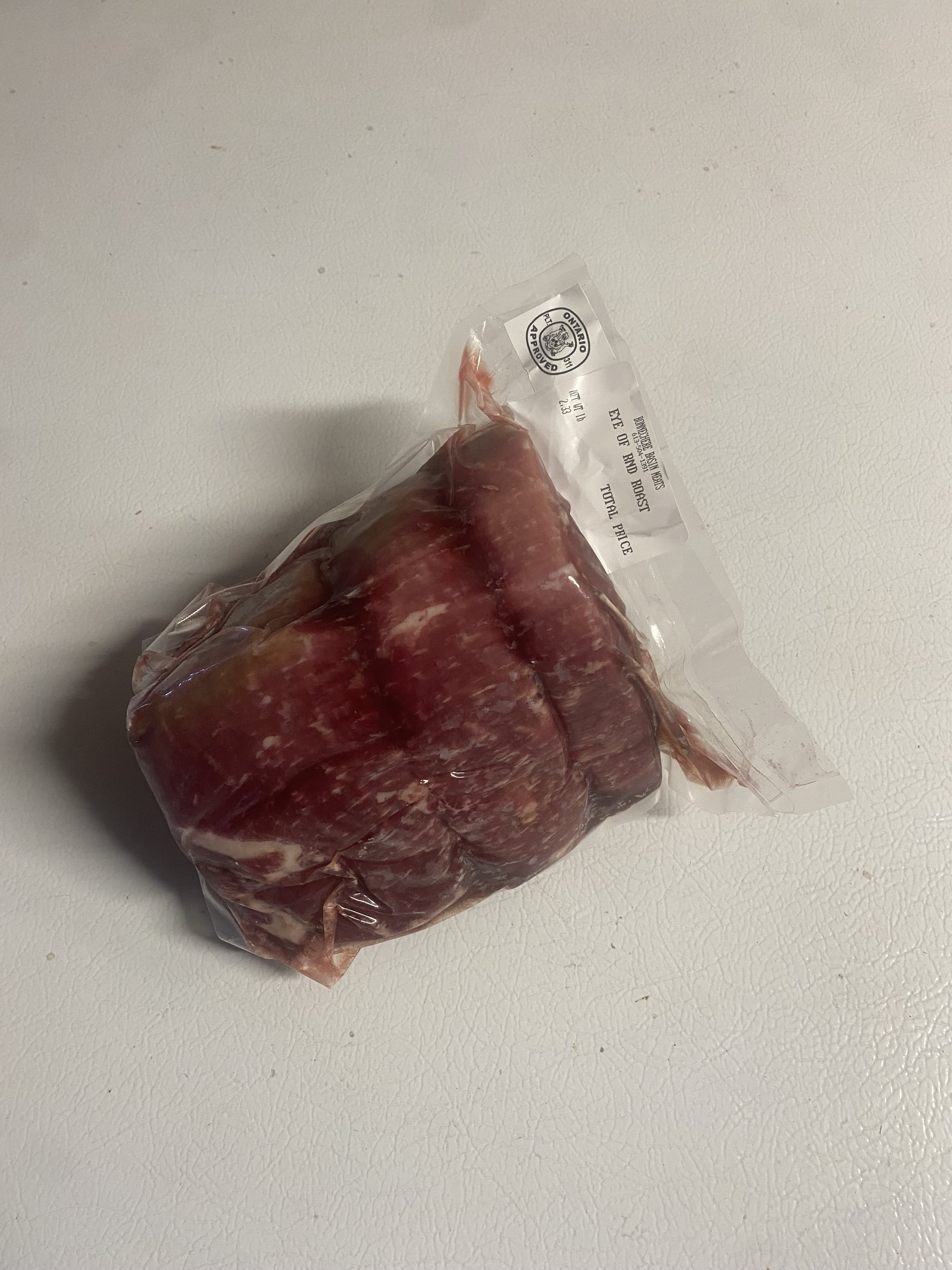Eye of round roast
