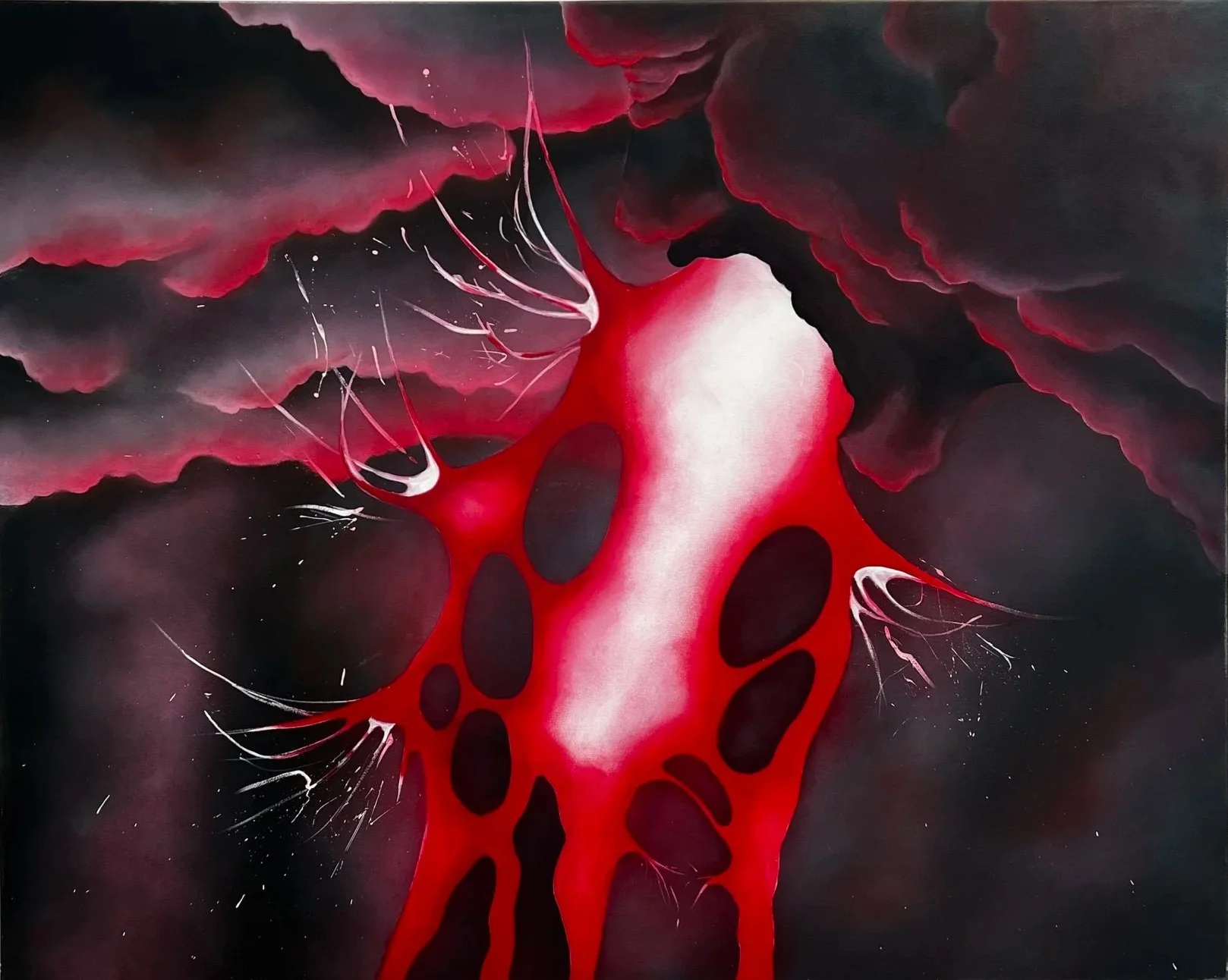 "Vehement" oil on canvas, 4' x 5'