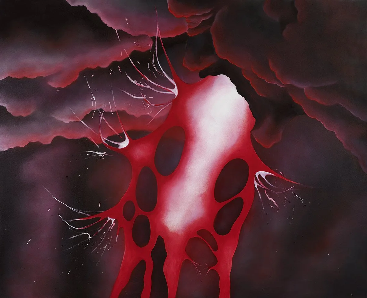 "Vehement" oil on canvas, 4' x 5'