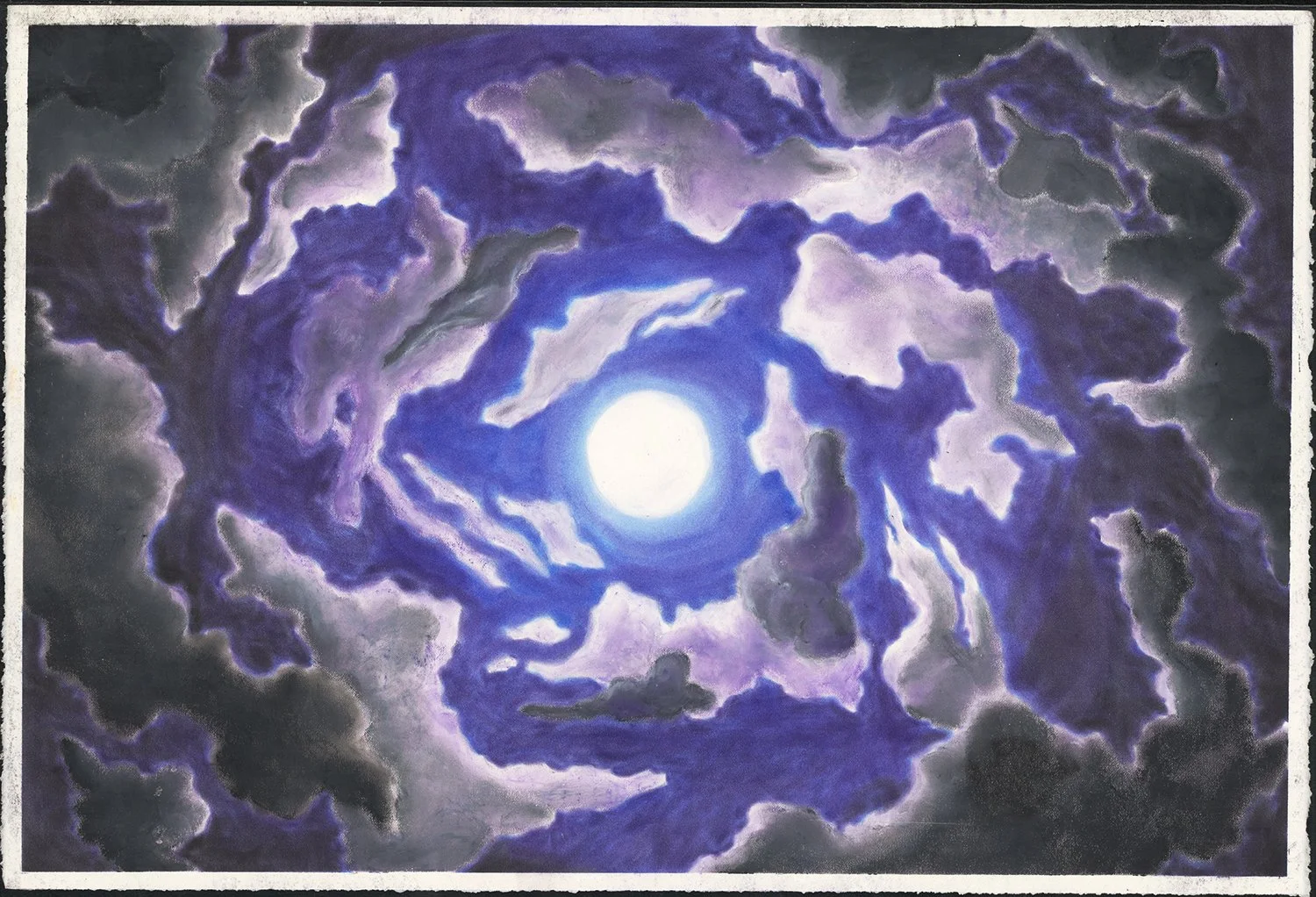 oil and pan pastel on BFK; 14"x25"