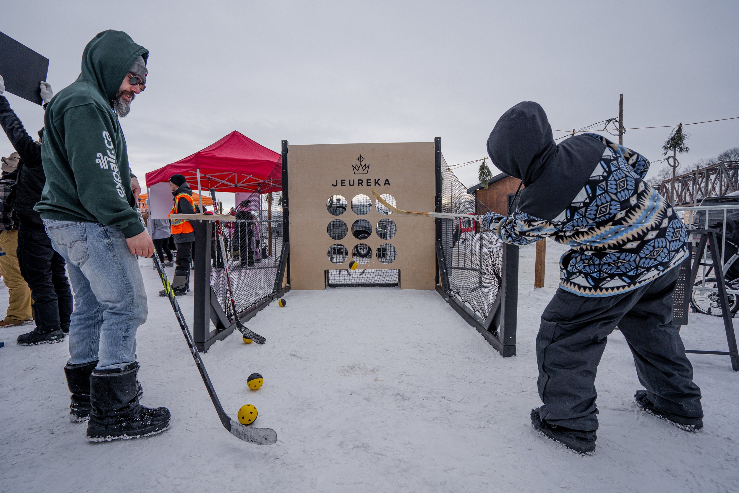 Tic Tac Toe version hockey en location