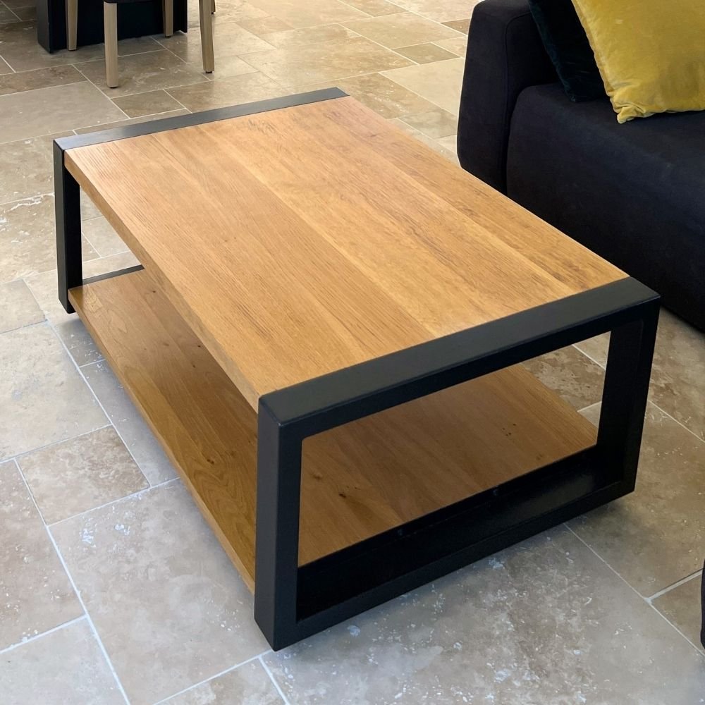 Table basse en bois chêne clair