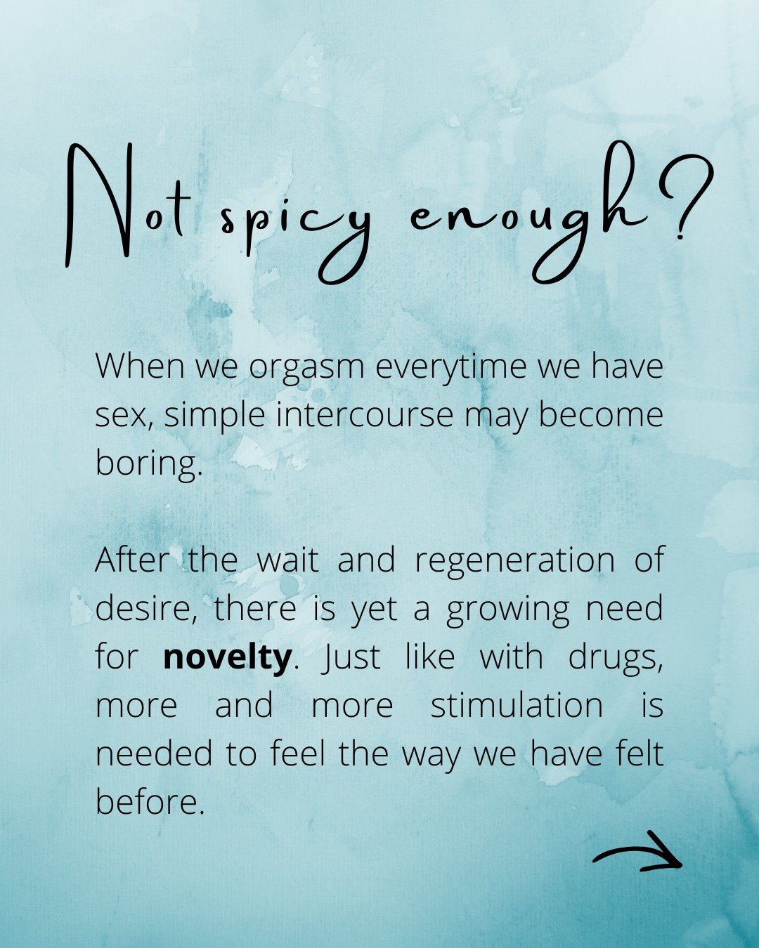 Sexual escalation in a few words