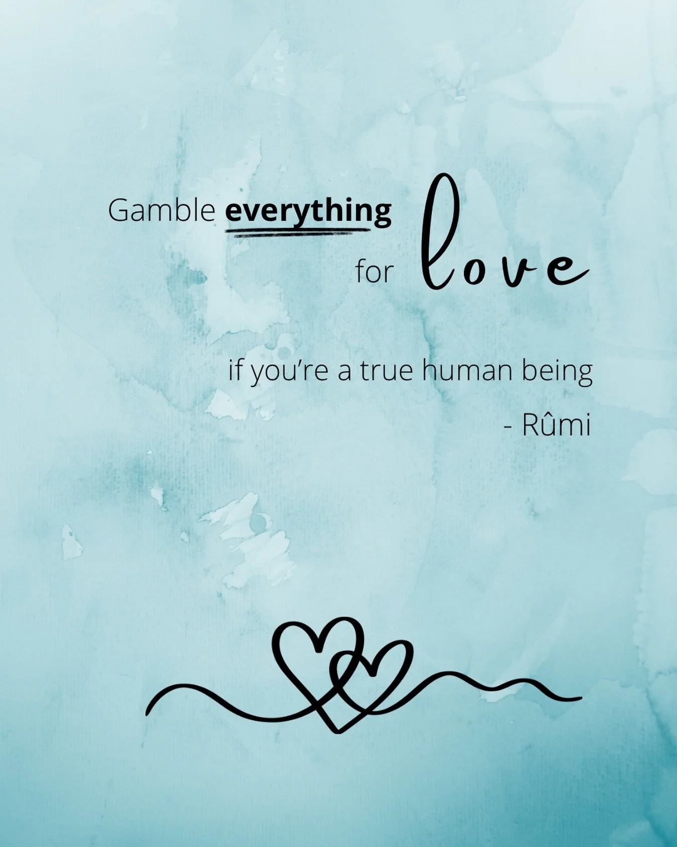 The question is : what is Love? What is this kind of Love that is worth risking everything? I can&rsquo;t give a clear answer, but as I keep trying in purifying my intentions over and over, I can just say that all the good and the bad that I&rsquo;ve