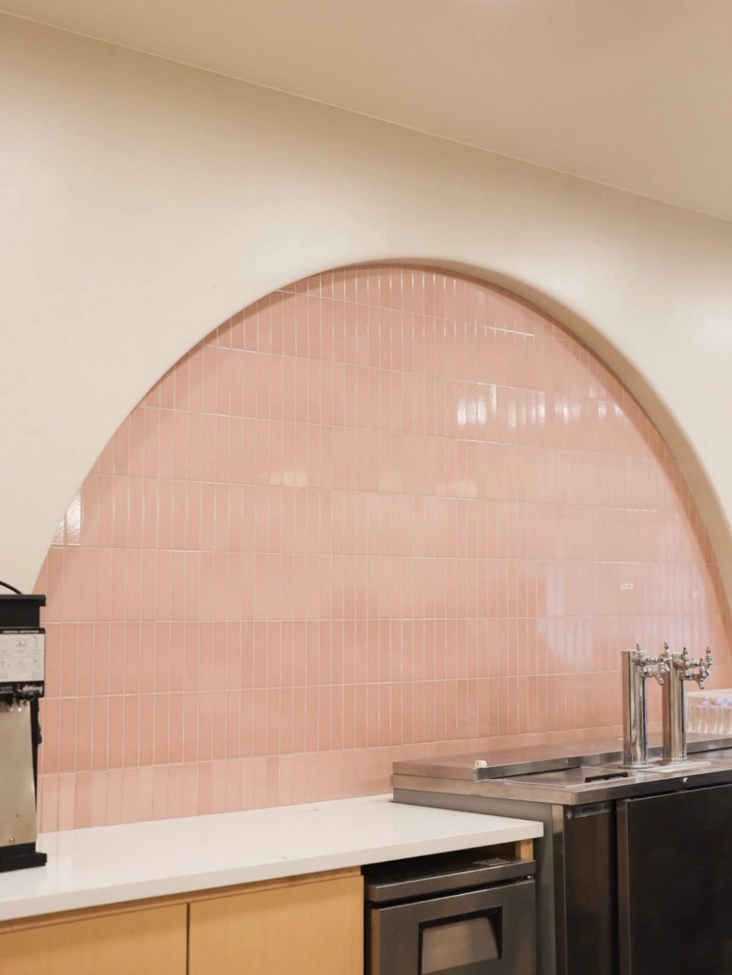 The pink tiles are in, and suddenly the whole caf&eacute; feels softer, warmer, brighter.

Can&rsquo;t wait for you to sip a latte right here soon. #brewbirdsac