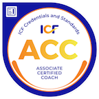 ICF Associate Certified Coach (ACC) badge.