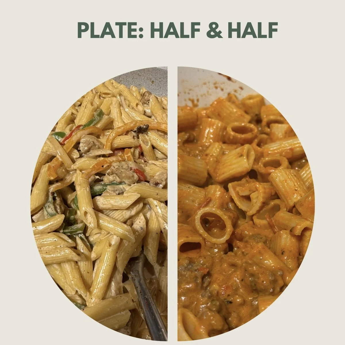 PLATE SIZE HALF/HALF
