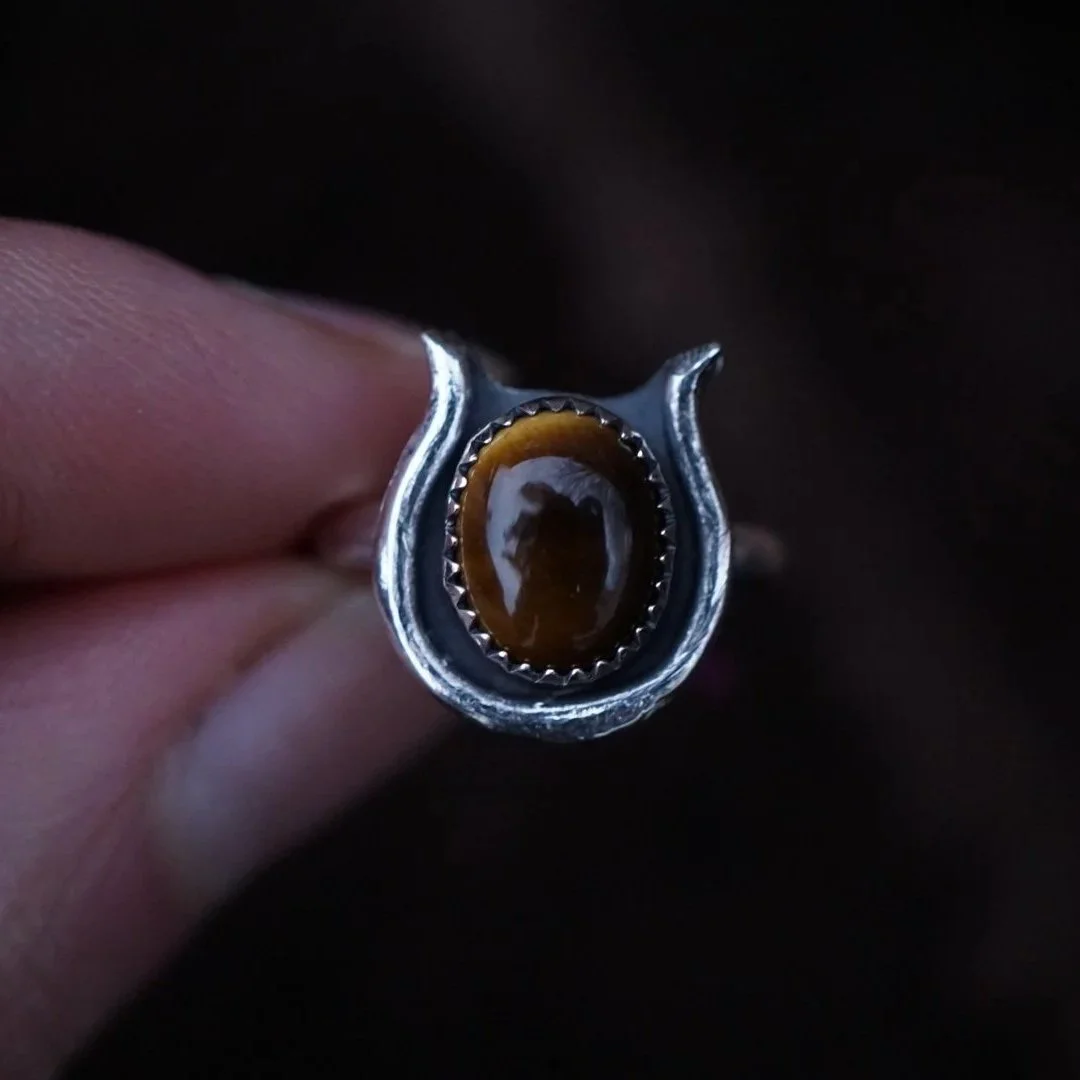 Tigers eye ring - size 6.5