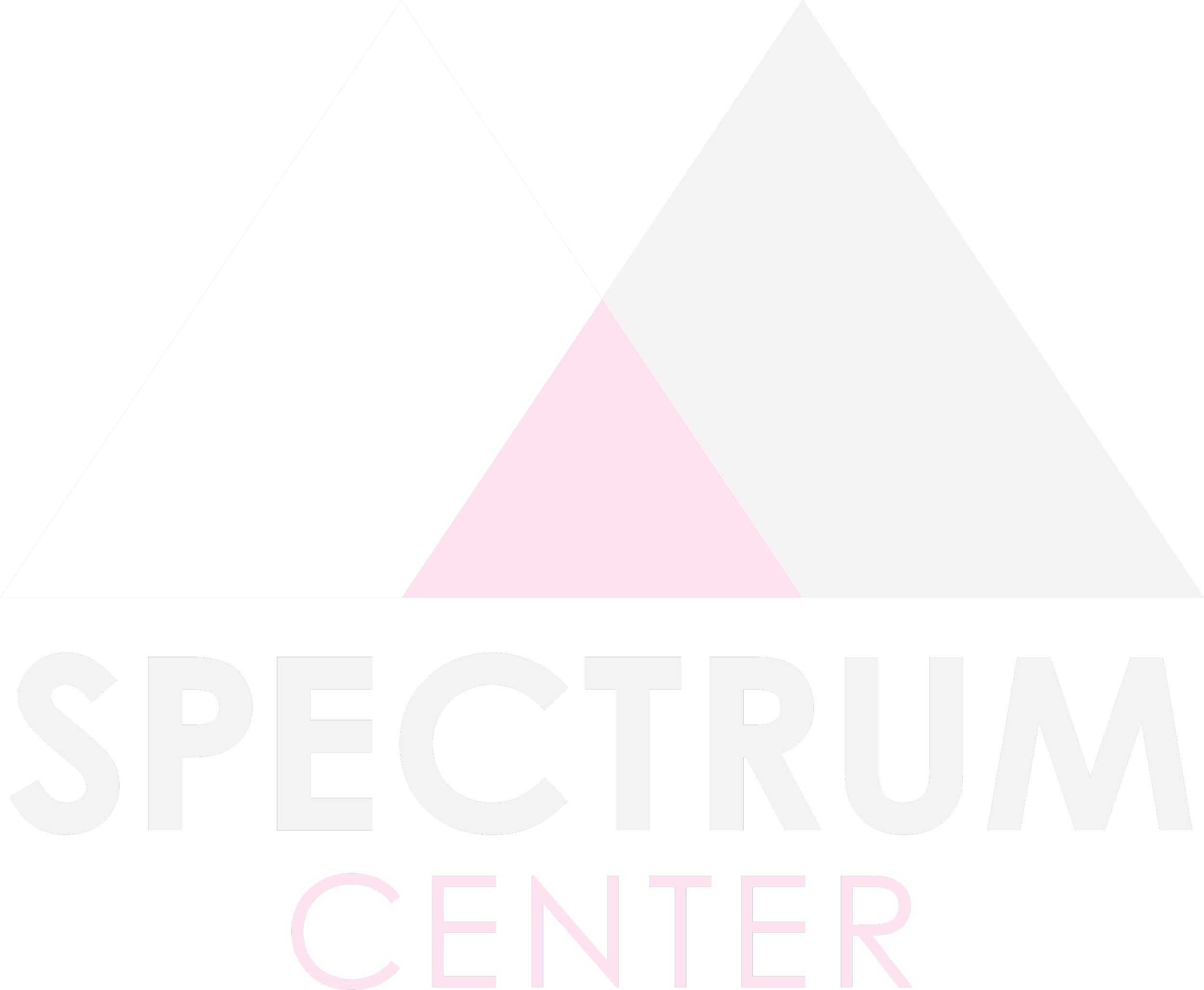 spectrum center logo of two interlocking triangles -