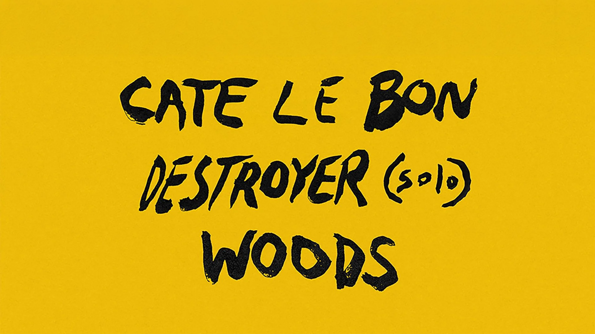 Cate Le Bon, Destroyer (solo), Woods