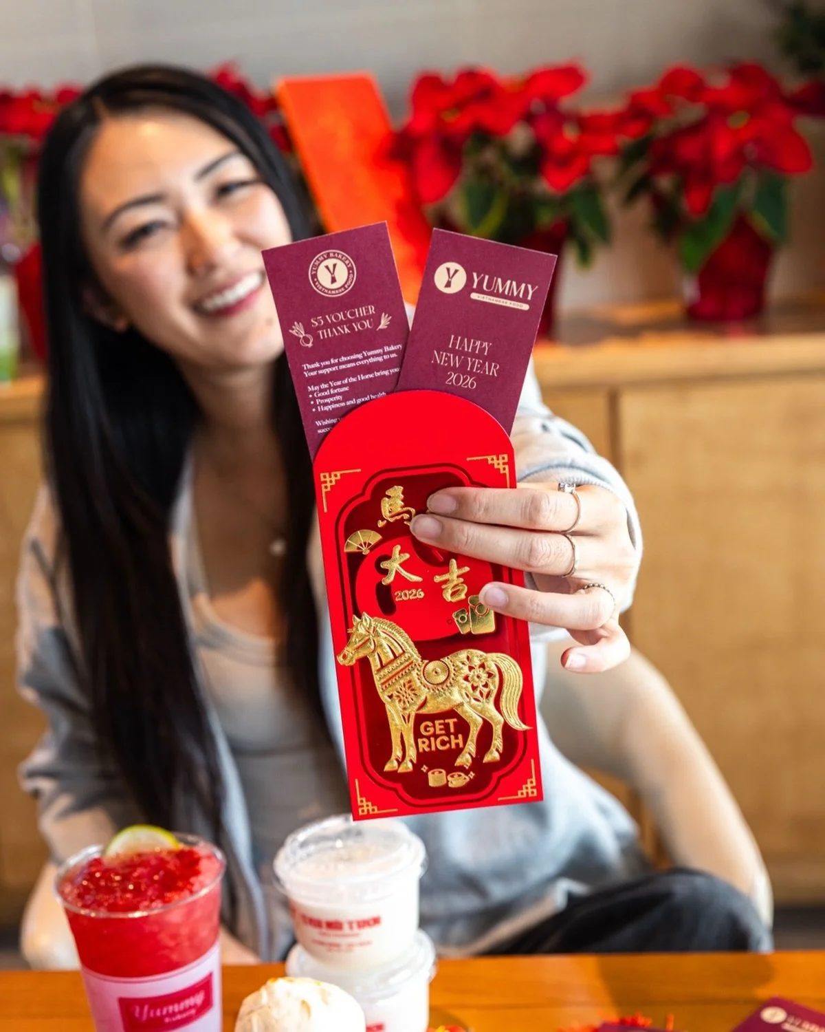 🐎 It&rsquo;s the Year of the Horse and we&rsquo;re celebrating big! Starting February 17, visit any Yummy Bakery and if you&rsquo;re one of the first 1,000 guests, you&rsquo;ll get a $5 voucher for your next visit!

One voucher per person. Cannot be