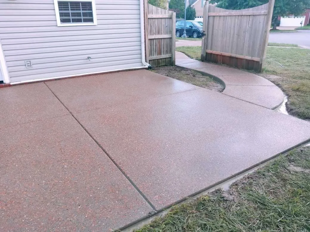 Aggregate patio