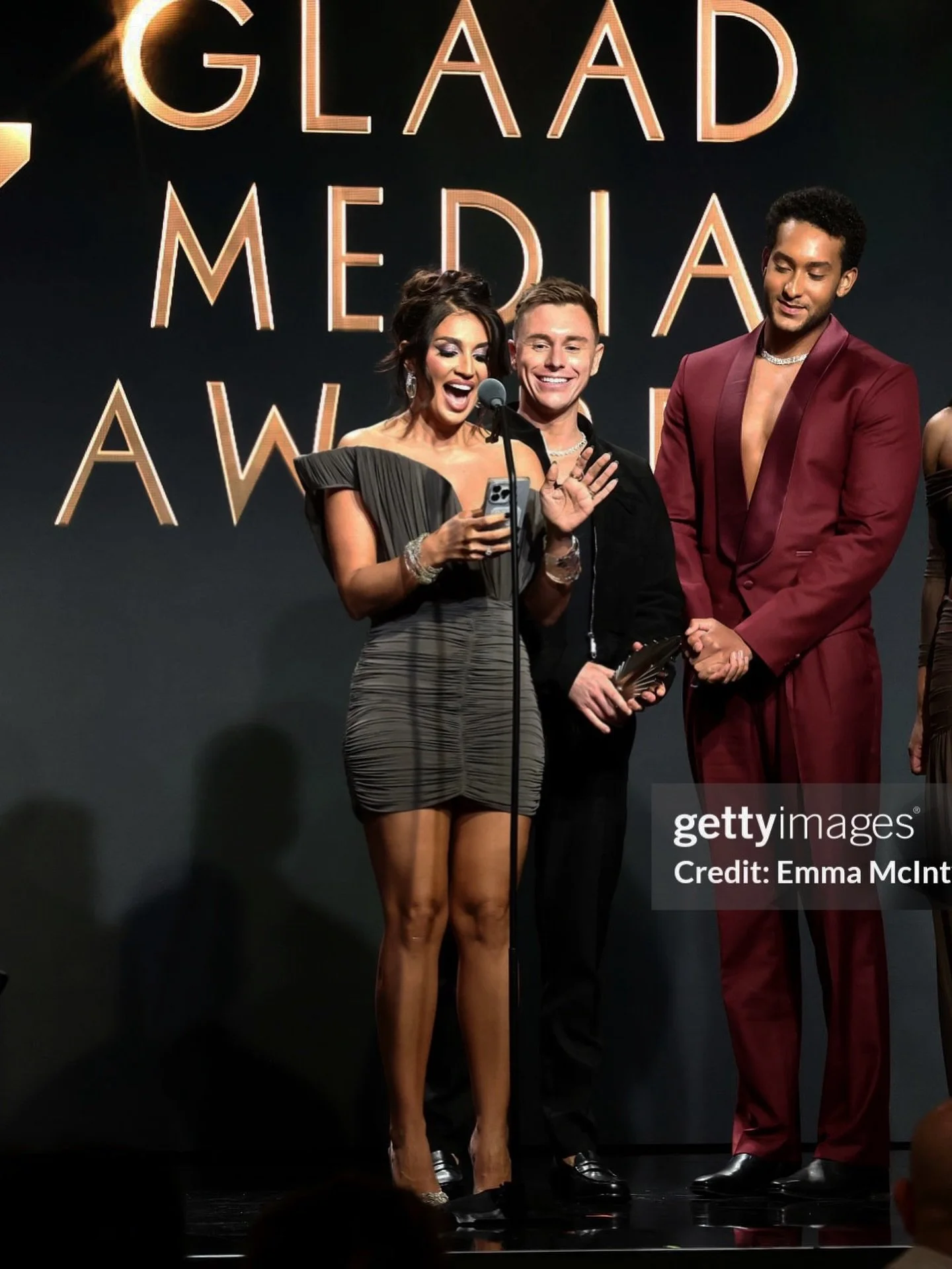 styling moments like this fill my heart.

so proud of @levabonaparte and the entire @southernhospitalitybravo cast for winning a @glaad award!

we wanted something sexy, chic, and strong on stage and the red carpet and this @magdabutrym was the momen