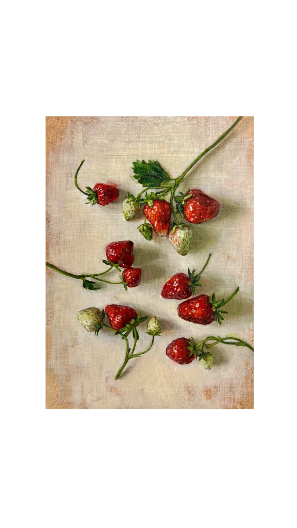 Strewn About Strawberries 5x7