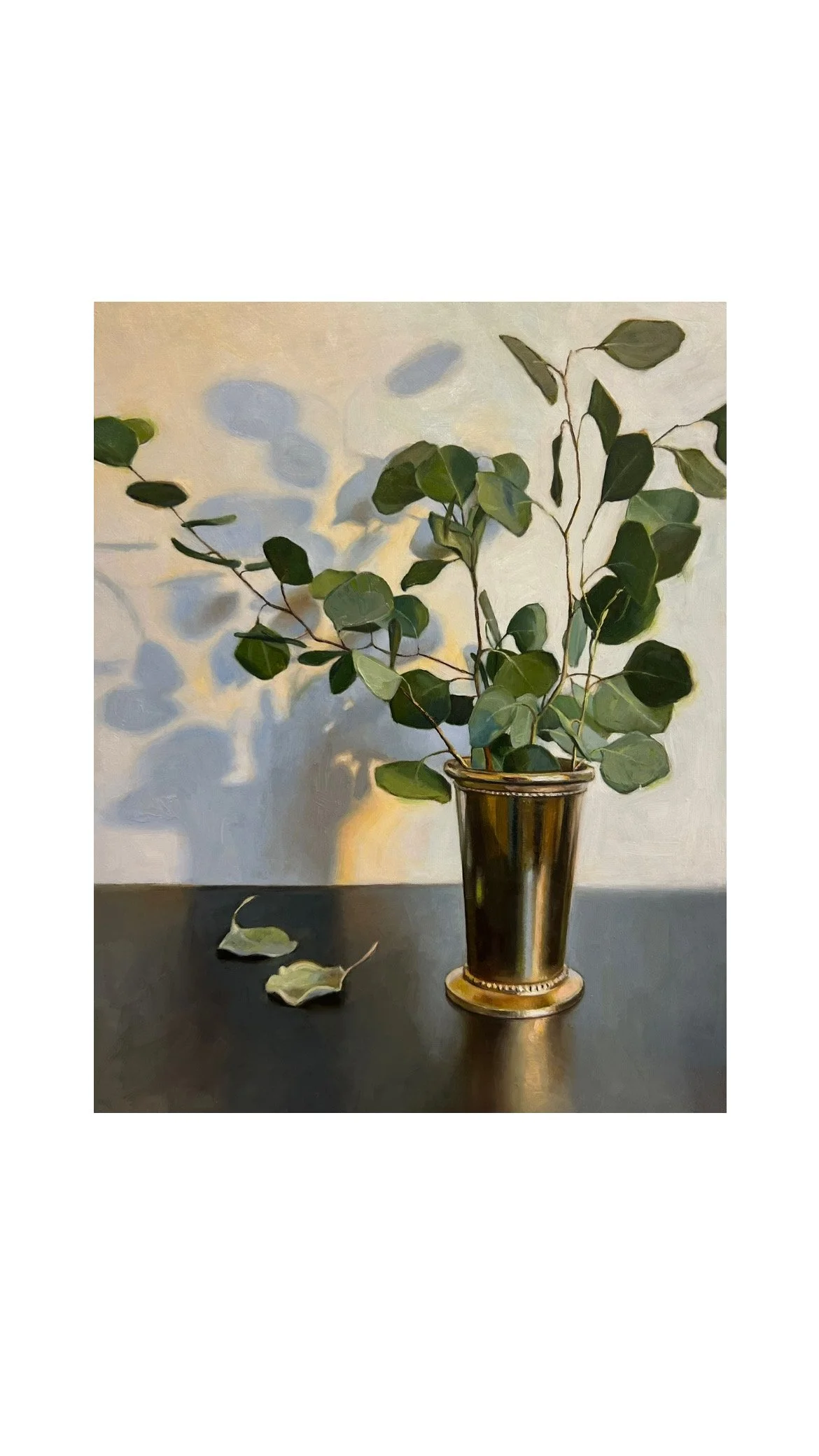 Eucalyptus in Brass 5x7