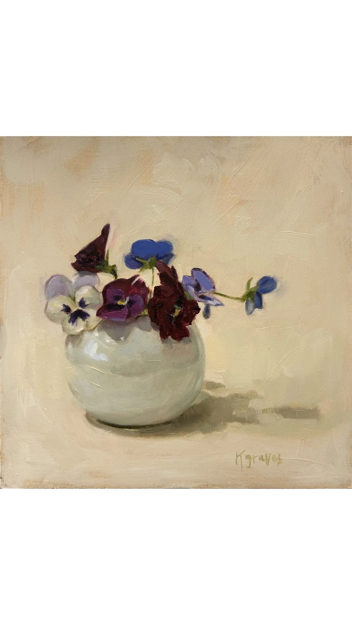 Pansy's In Porcelain