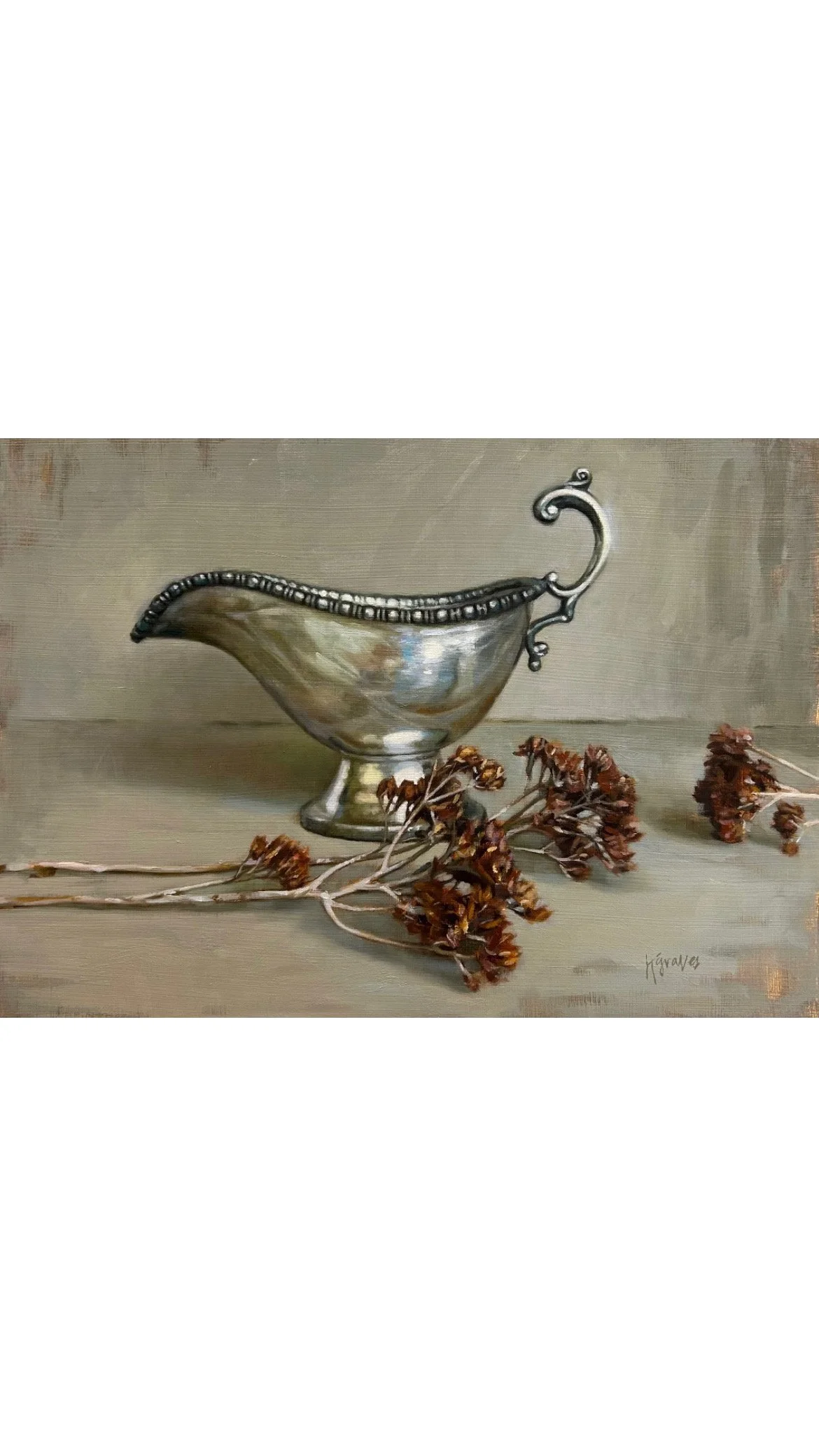 Silver & Stonecrop 5x7