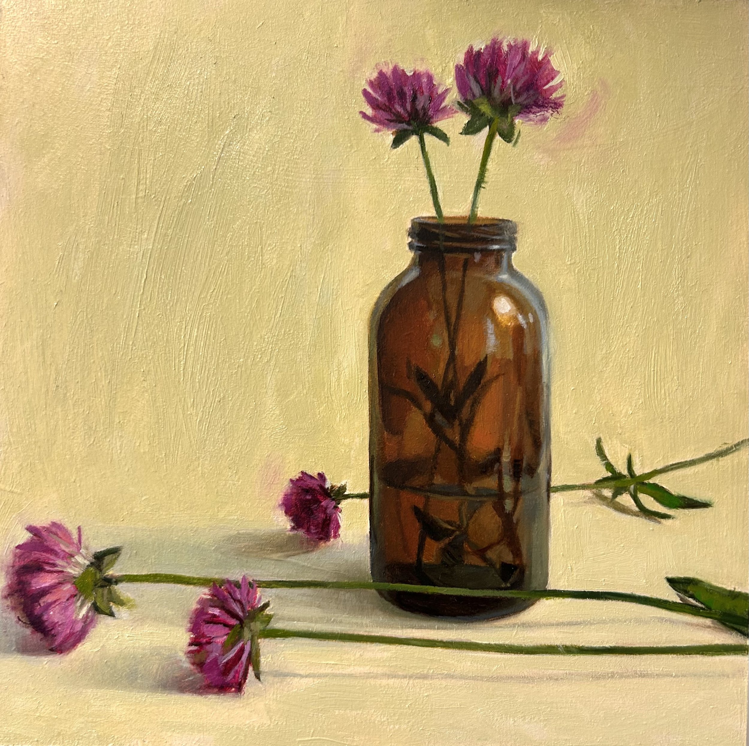 Gomphrena In Glass