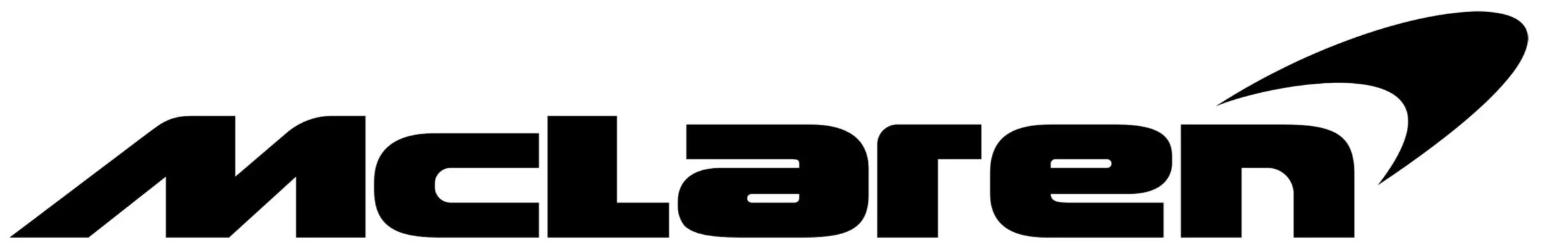 black written out logo for mclaren