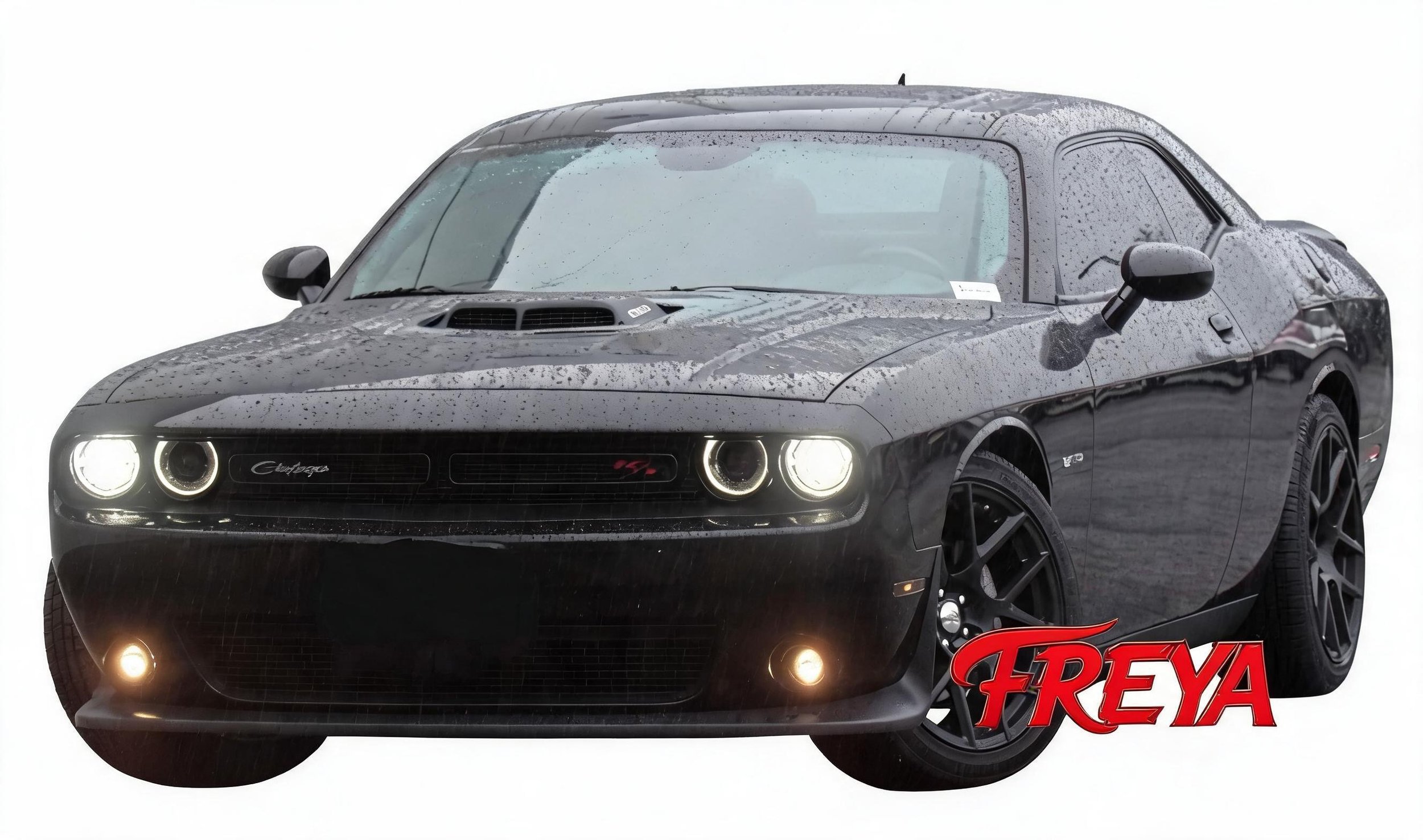 freya the dodge challanger of christy's black
