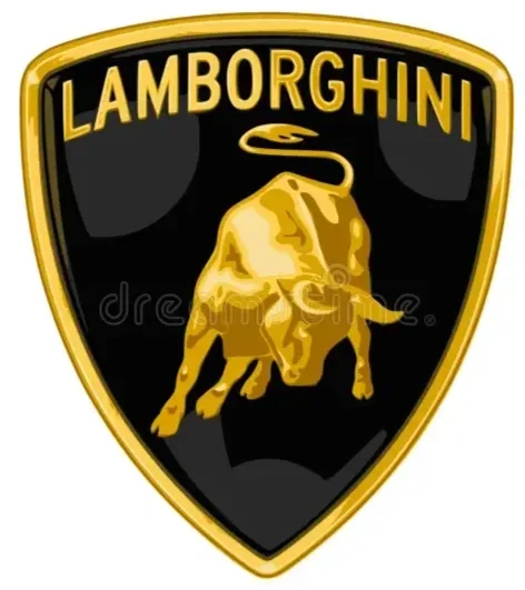 gold black logo for cars
