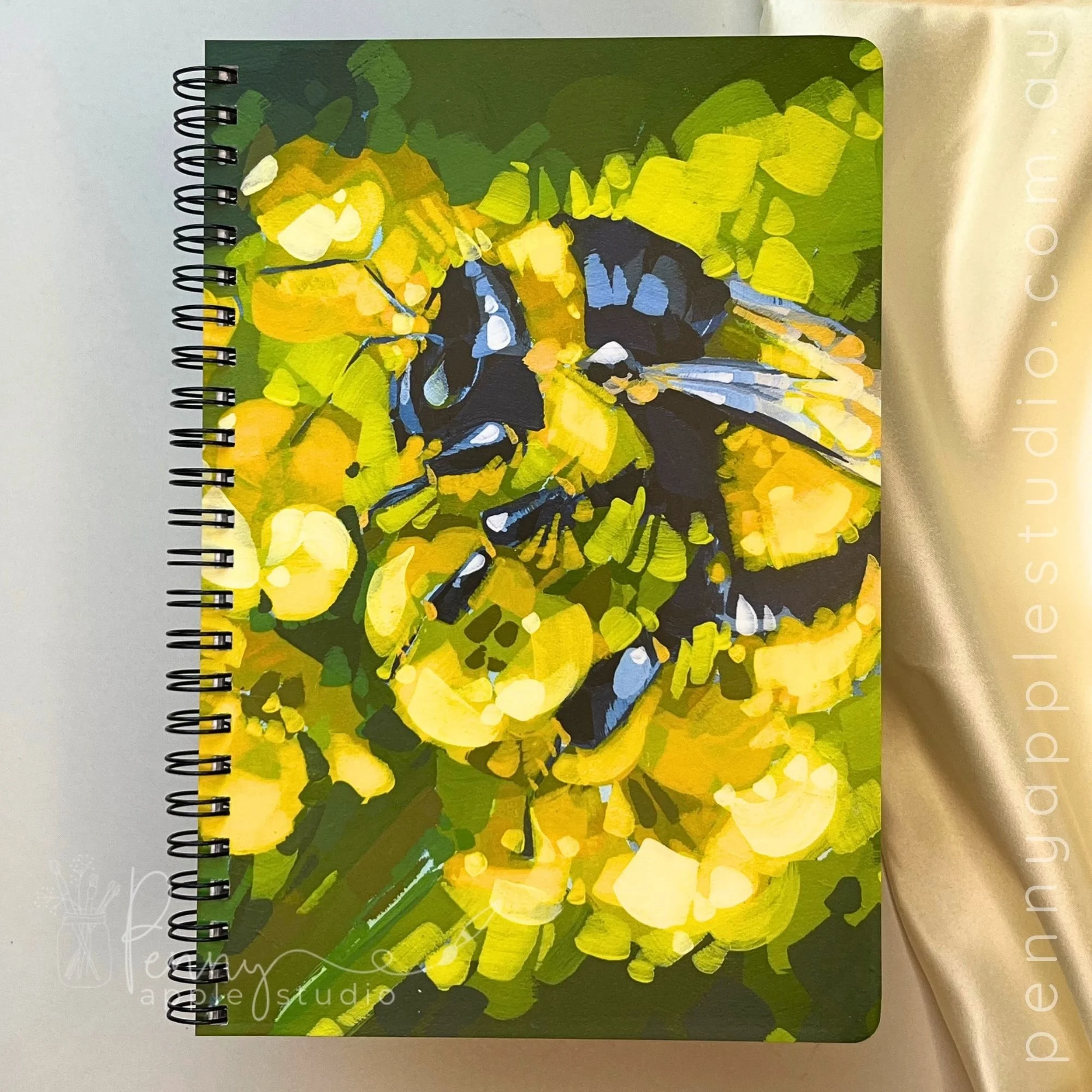 Hello Sunshine bee – Wire-Bound Notebook.jpg